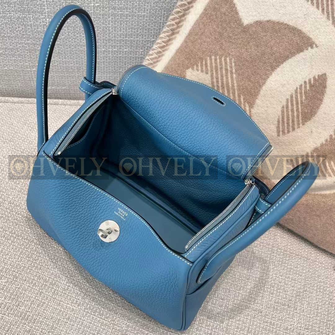 Hermès Lindy 26 블루(Bleu Jean)/금장 (시중가1600만) 상품 썸네일