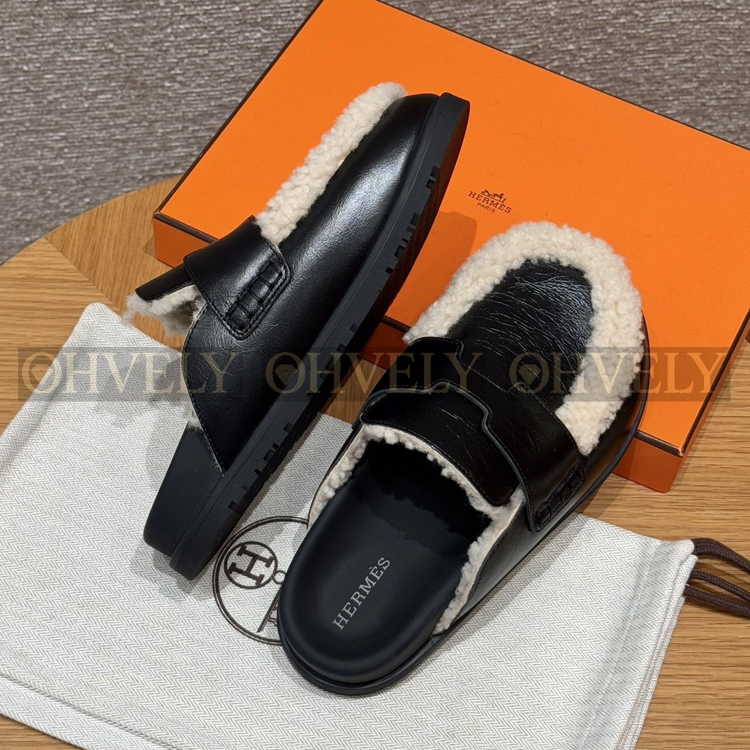 Hermès Go뮬 시어링 나파가죽 (블랙) 상품 썸네일