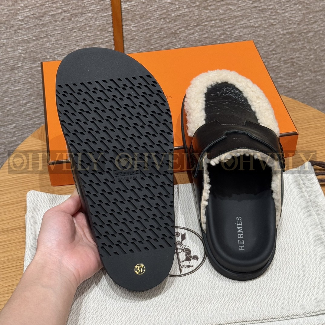 Hermès Go뮬 시어링 나파가죽 (블랙) 상품 썸네일