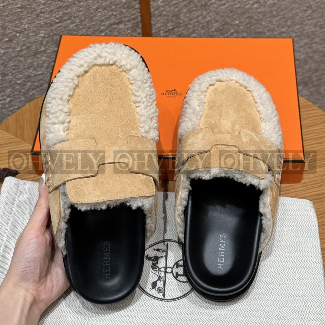 Hermès Go뮬 시어링(베이지/내추럴) 상품 썸네일