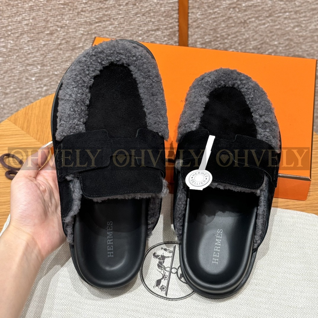 Hermès Go뮬 시어링(블랙) 상품 썸네일