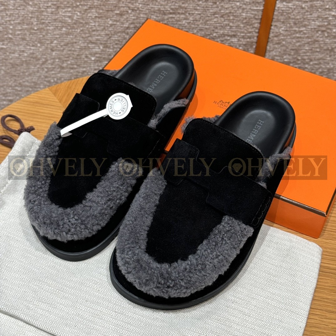 Hermès Go뮬 시어링(블랙)