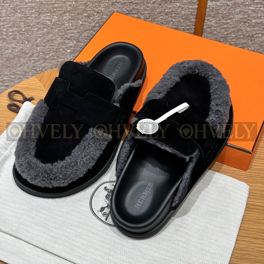 Hermès Go뮬 시어링(블랙) 상품 썸네일