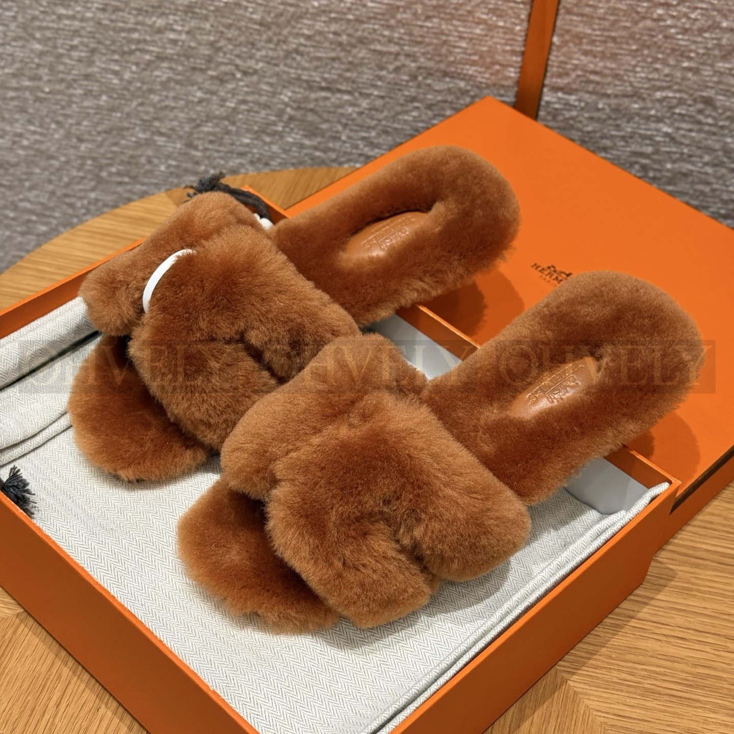 에르메스 시어링 오란 슬리퍼(handmade.ver) 상품 썸네일