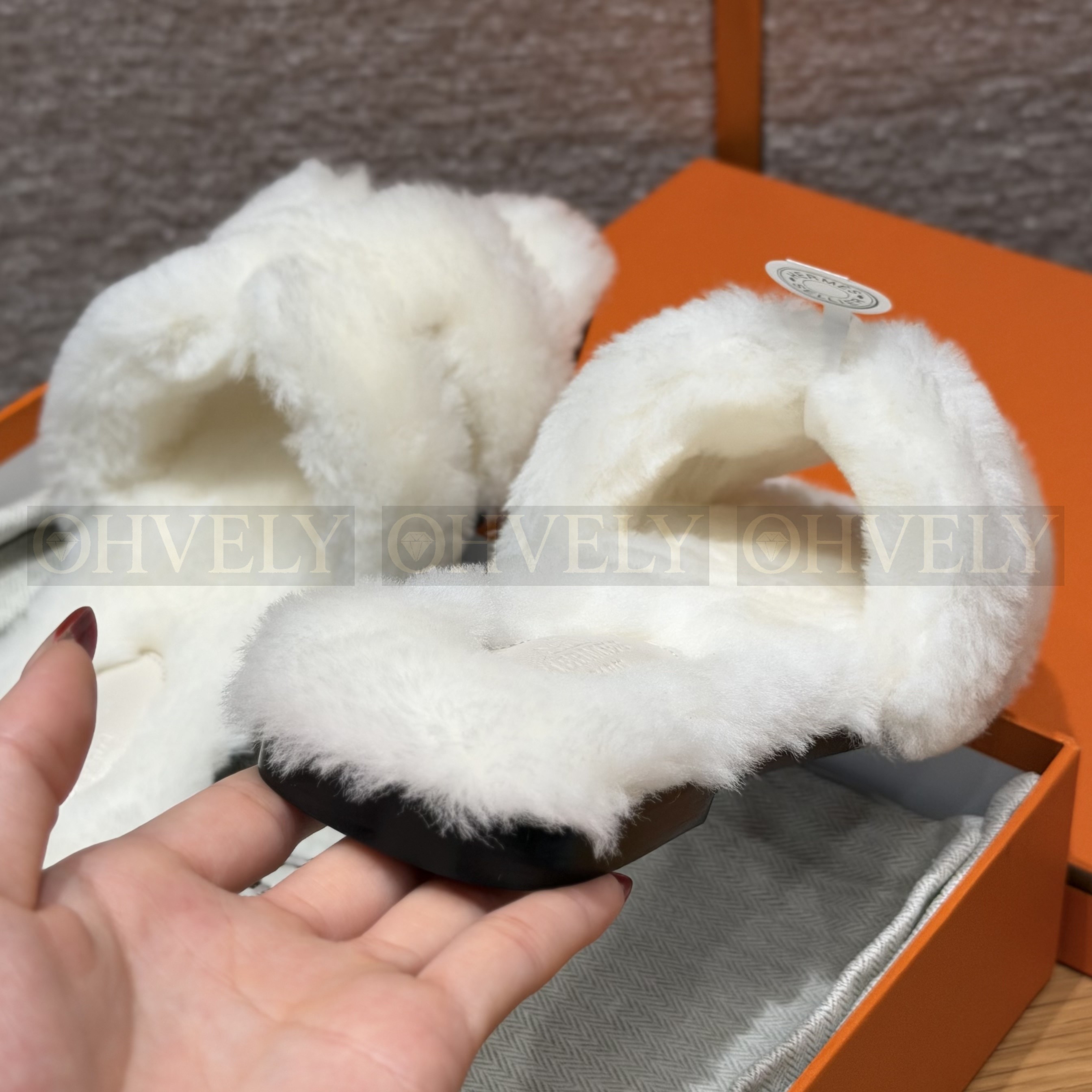 에르메스 시어링 오란 슬리퍼(handmade.ver) 상품 썸네일