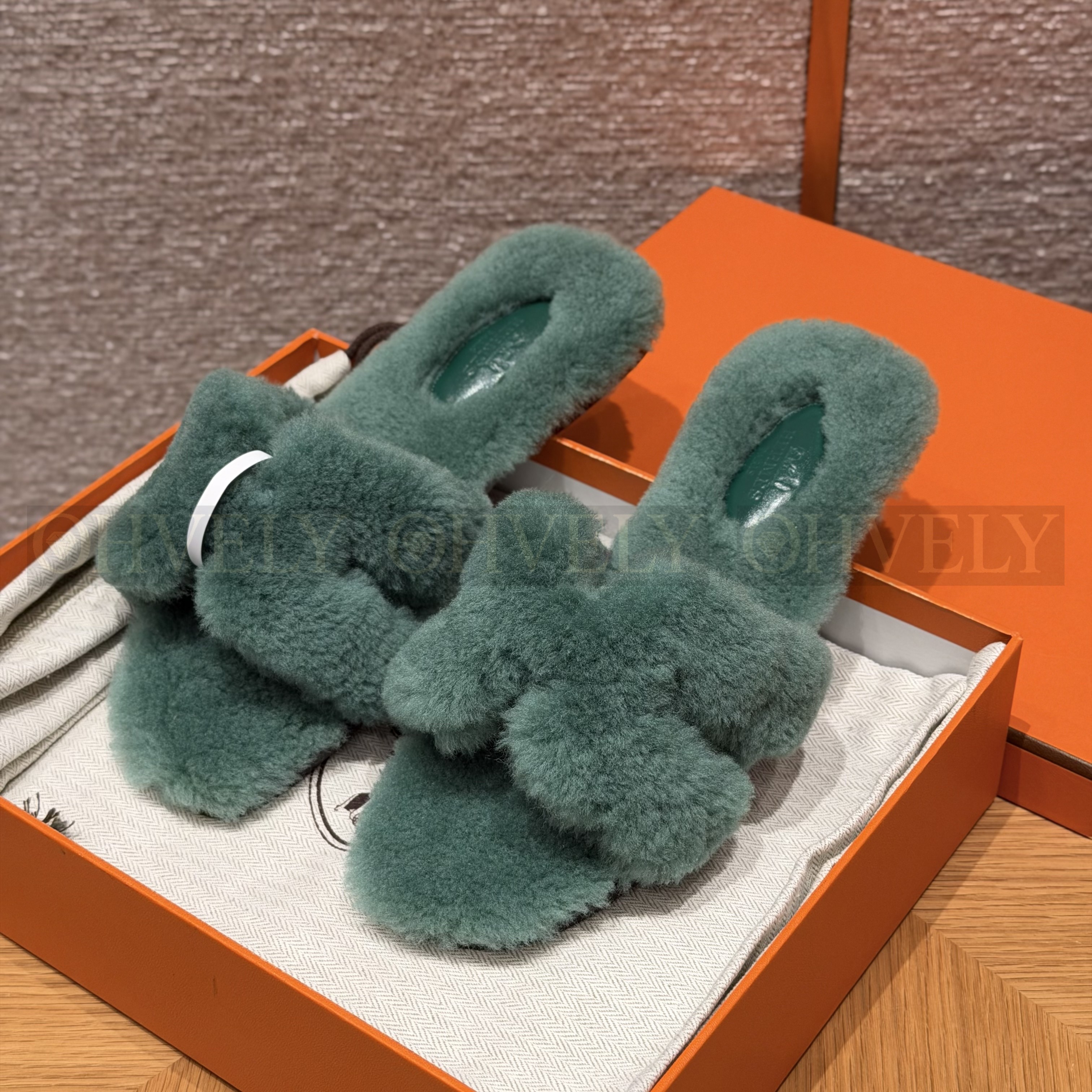 에르메스 시어링 오란 슬리퍼(handmade.ver) 상품 썸네일
