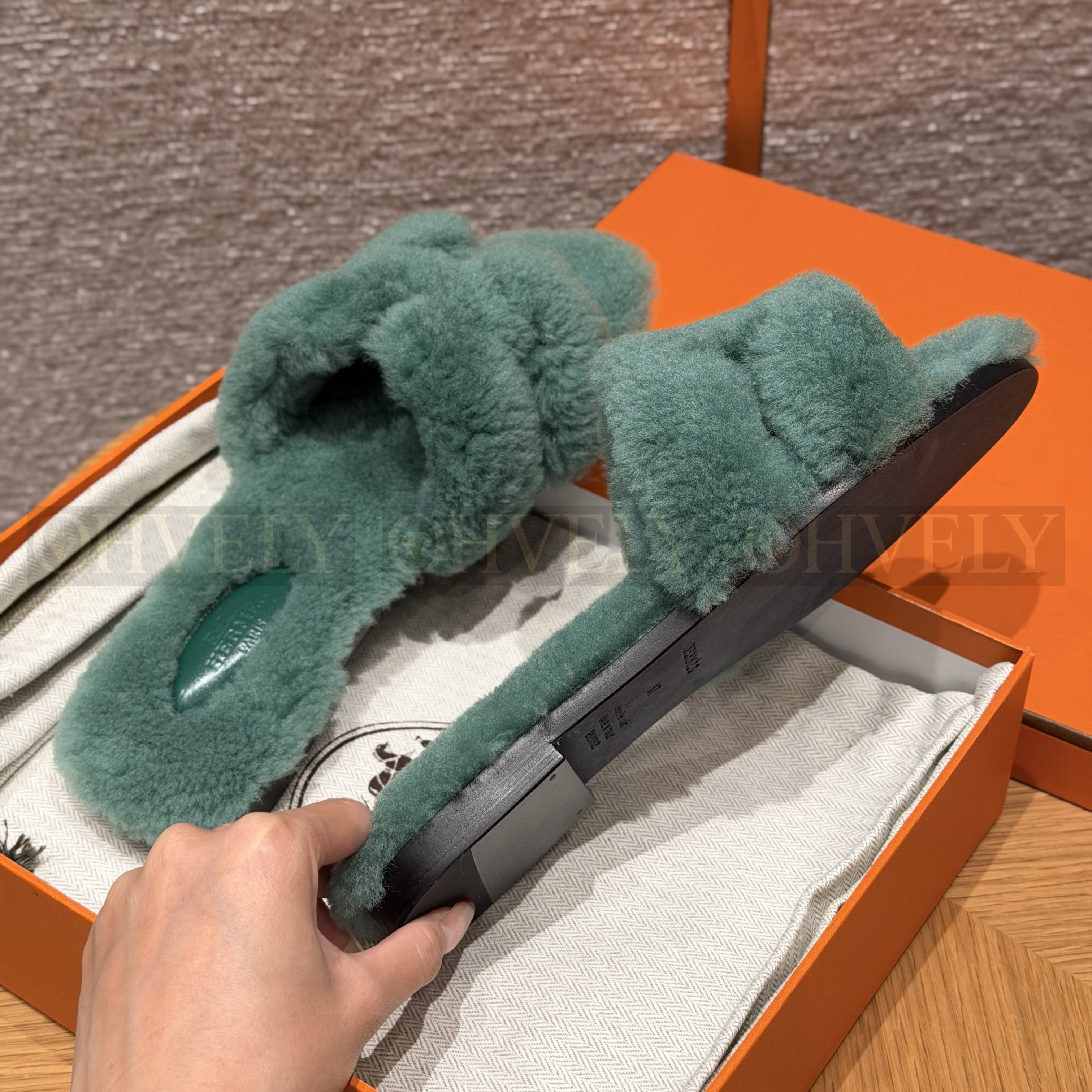 에르메스 시어링 오란 슬리퍼(handmade.ver) 상품 썸네일