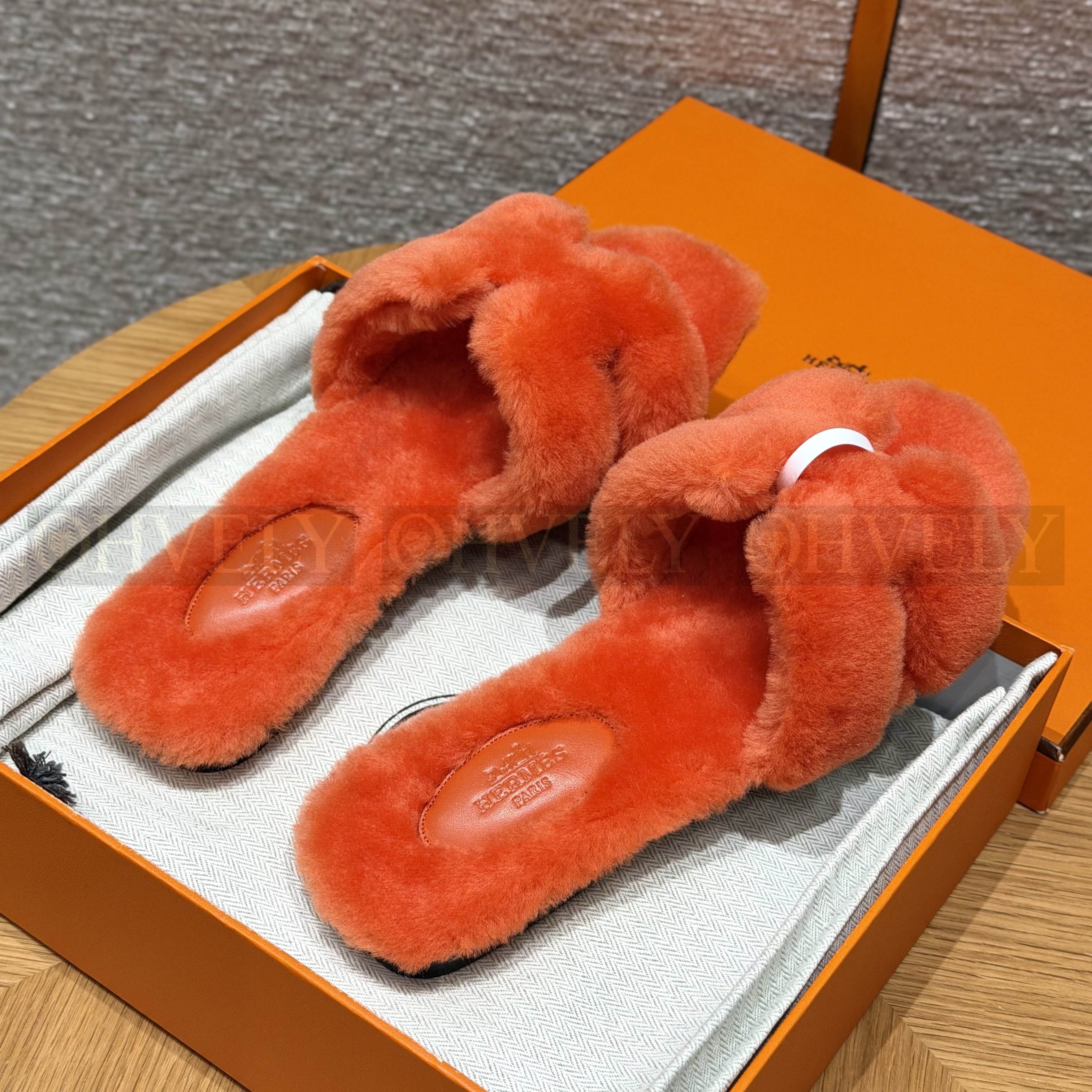 에르메스 시어링 오란 슬리퍼(handmade.ver) 상품 썸네일