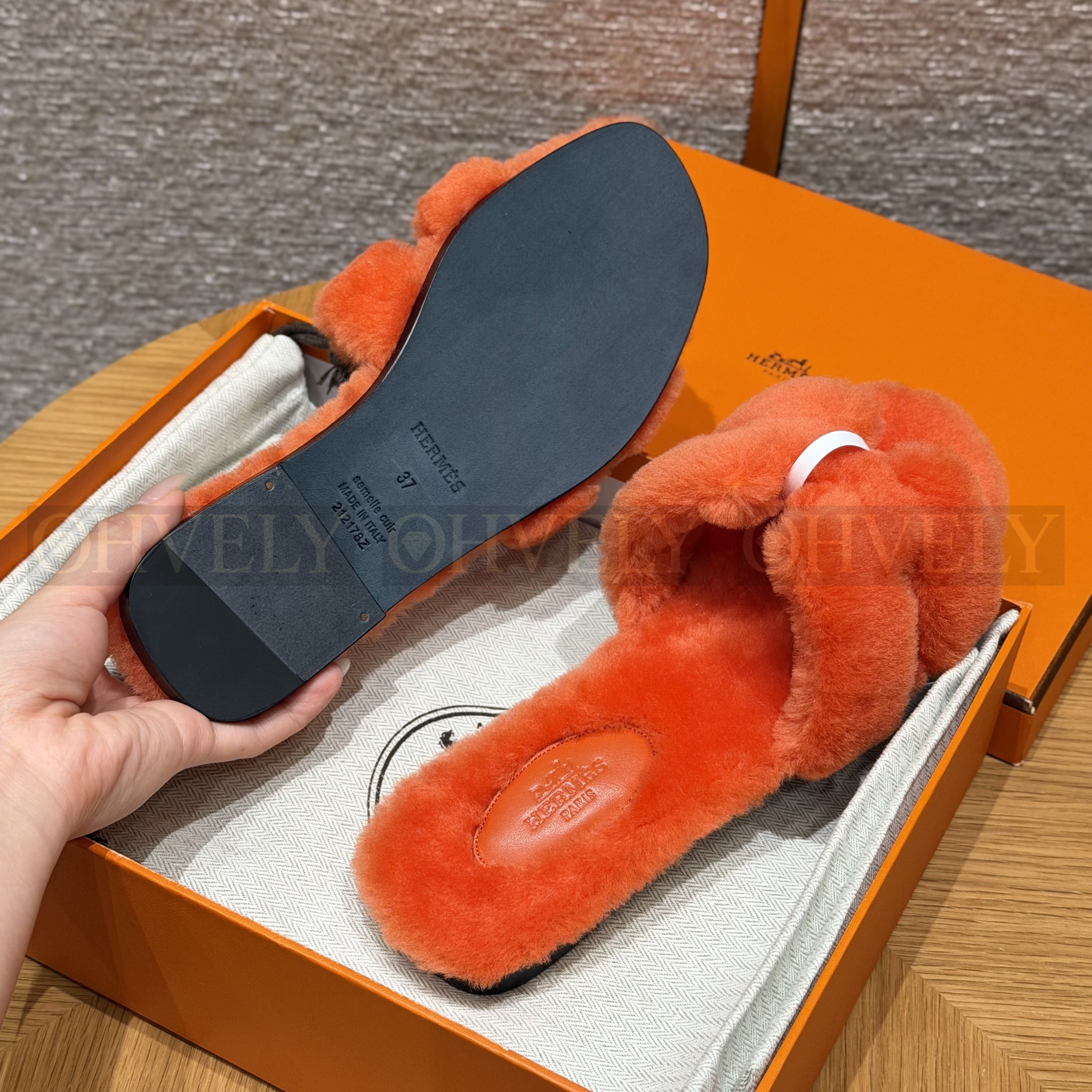 에르메스 시어링 오란 슬리퍼(handmade.ver) 상품 썸네일
