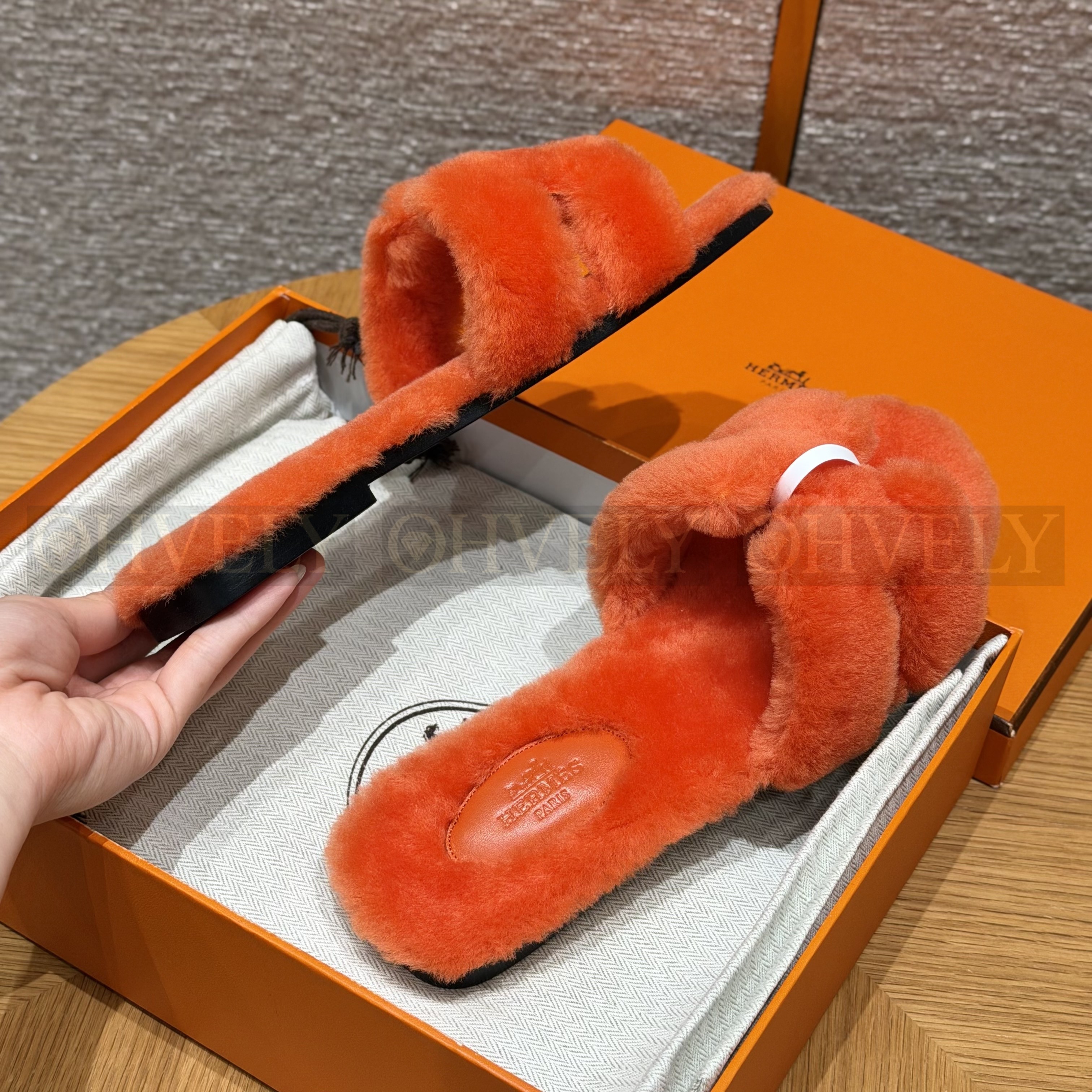 에르메스 시어링 오란 슬리퍼(handmade.ver) 상품 썸네일