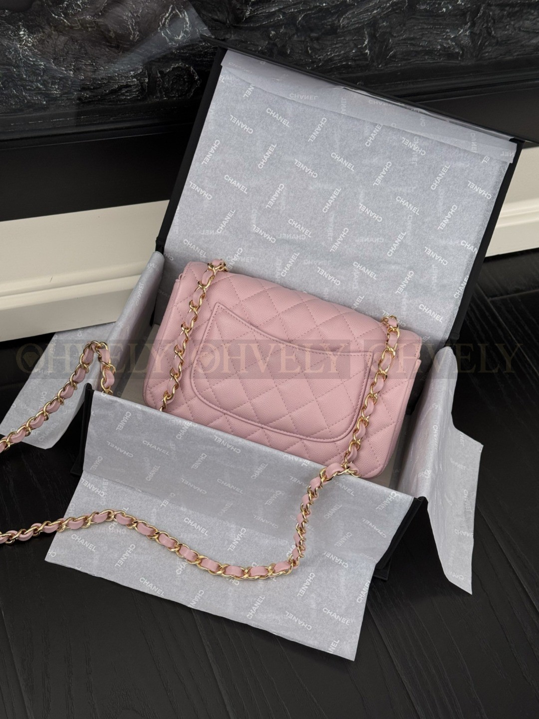 Chanel(샤넬) 핑크 캐비어 클래식 미듐 상품 썸네일