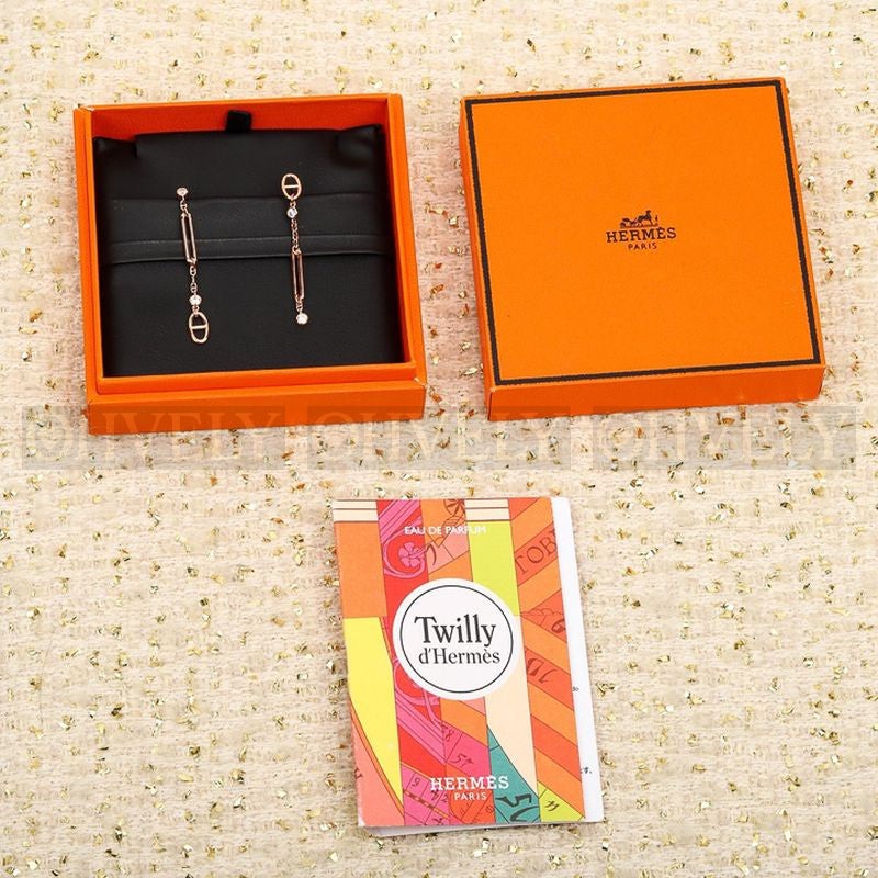 에르메스 Chaine d'ancre Chaos earrings