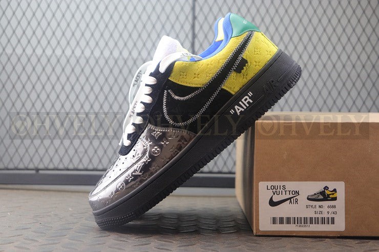 루이비통 x 나이키 에어포스1 버질아블로 멧 실버 블랙 상품 썸네일