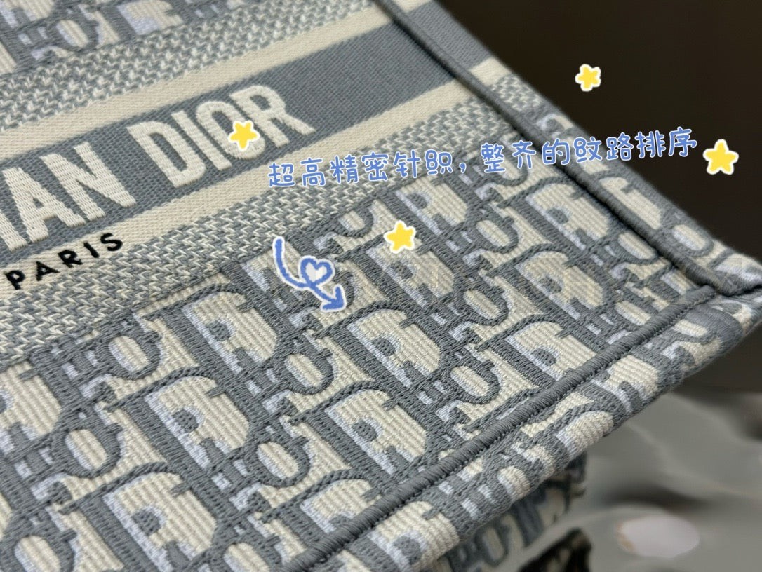 디올 오블리크 자수 북 토트백 스몰 상품 썸네일