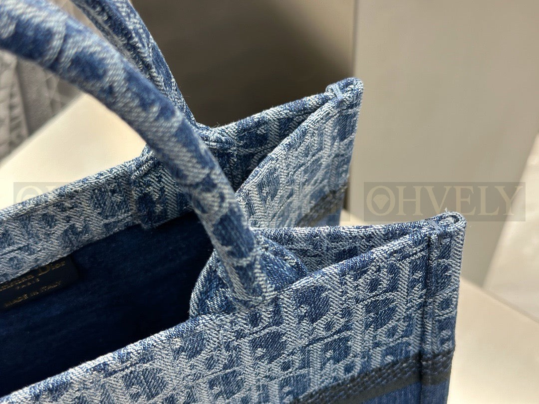 디올 데님 오블리크 북 토트백 스몰 상품 썸네일