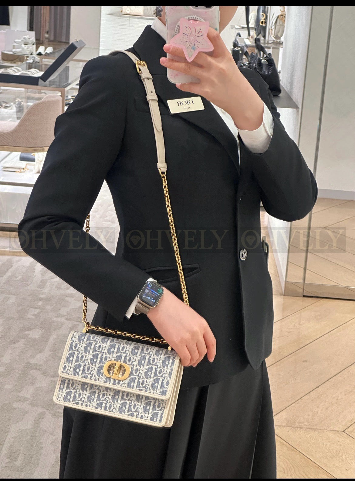 디올 라피아 데님 미스 카로 미니 백 상품 썸네일