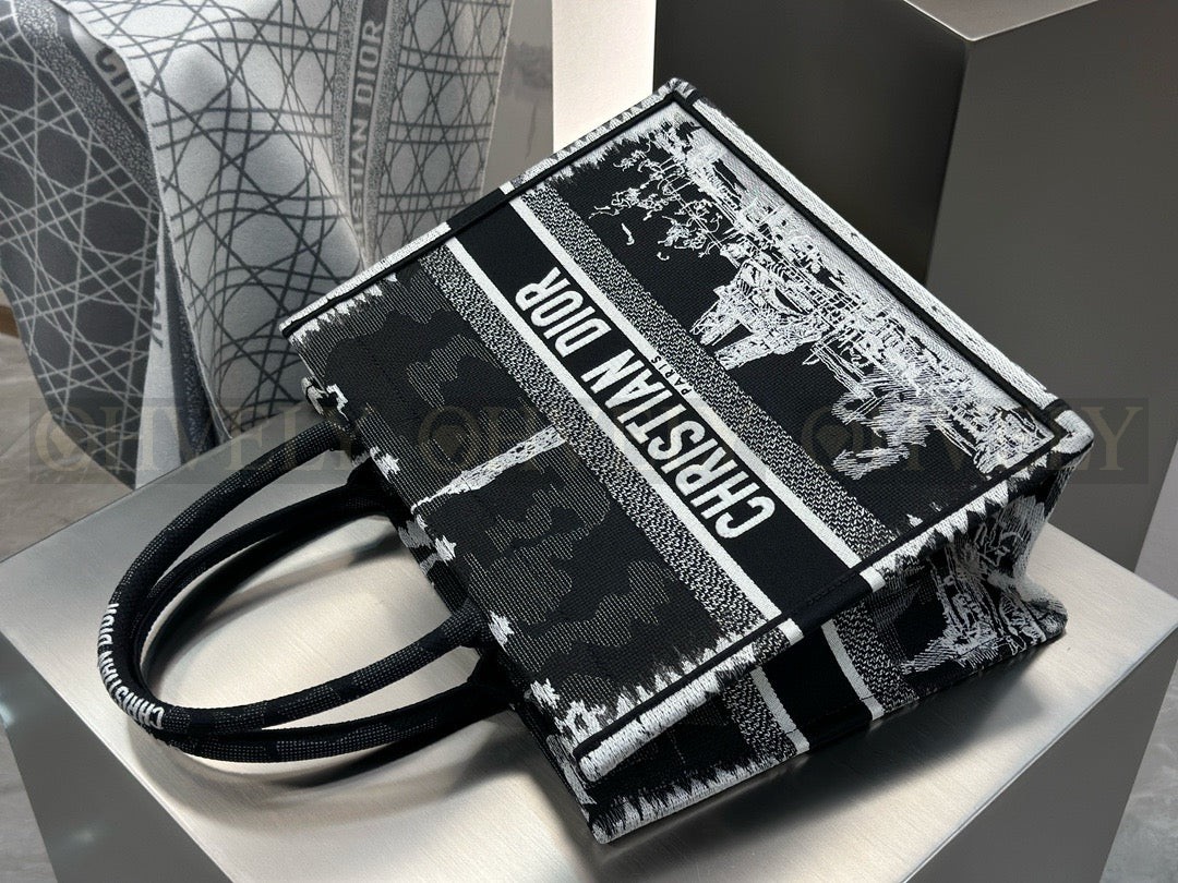 디올 파리 자수 북 토트백 미디움 상품 썸네일