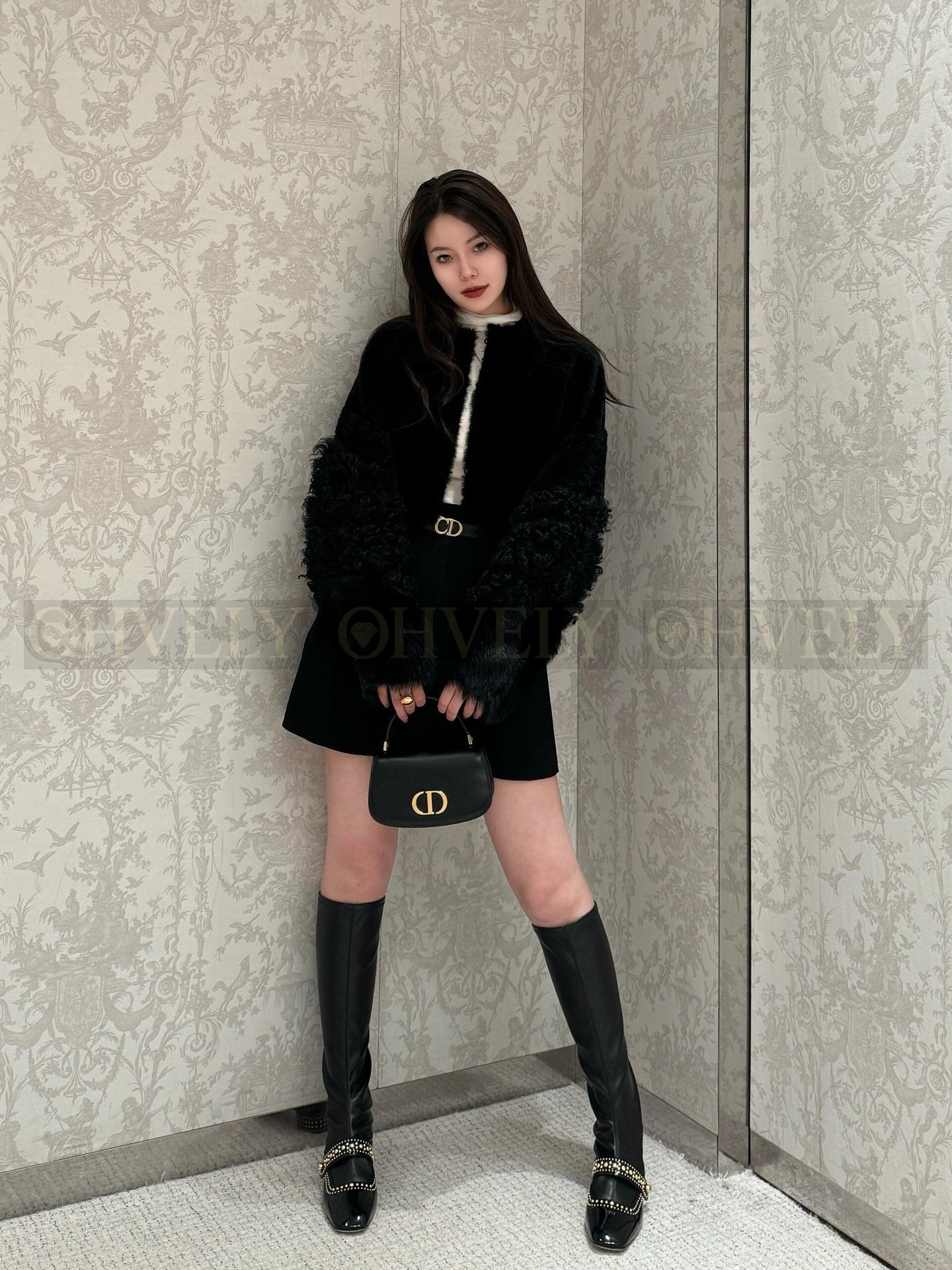 디올 30 몽테인 에비뉴 스몰 탑 핸들백 상품 썸네일