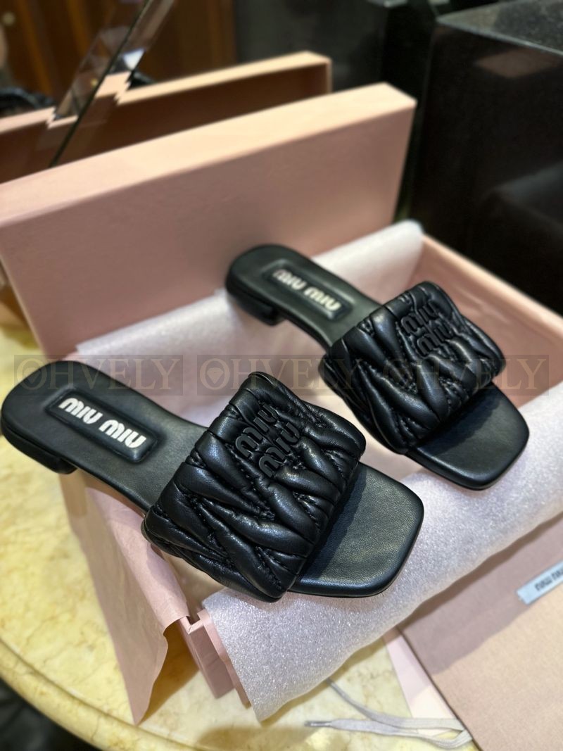 미우미우 마테라쎄 슬리퍼 상품 썸네일