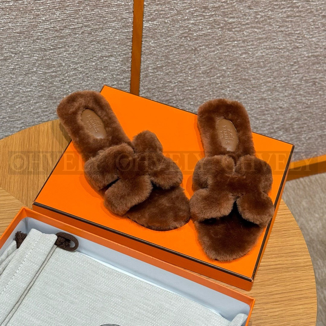 에르메스 Oran 오란 슬리퍼  시어링 상품 썸네일