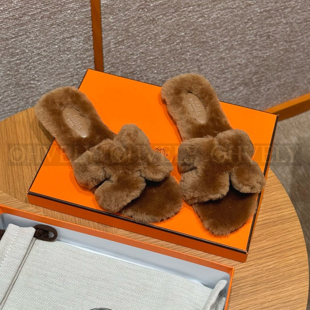 에르메스 Oran 오란 슬리퍼  시어링 상품 썸네일