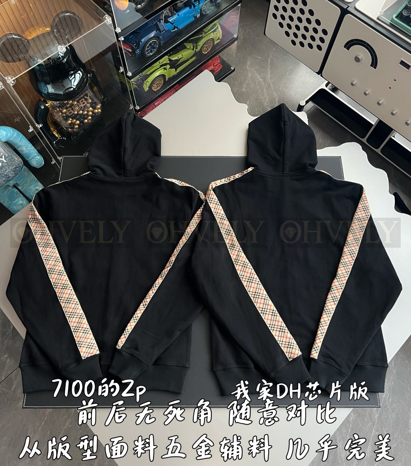 【 ZP 】Burberry 체크 트리밍 코튼 지퍼 후디 (매장가 142만원) 상품 썸네일