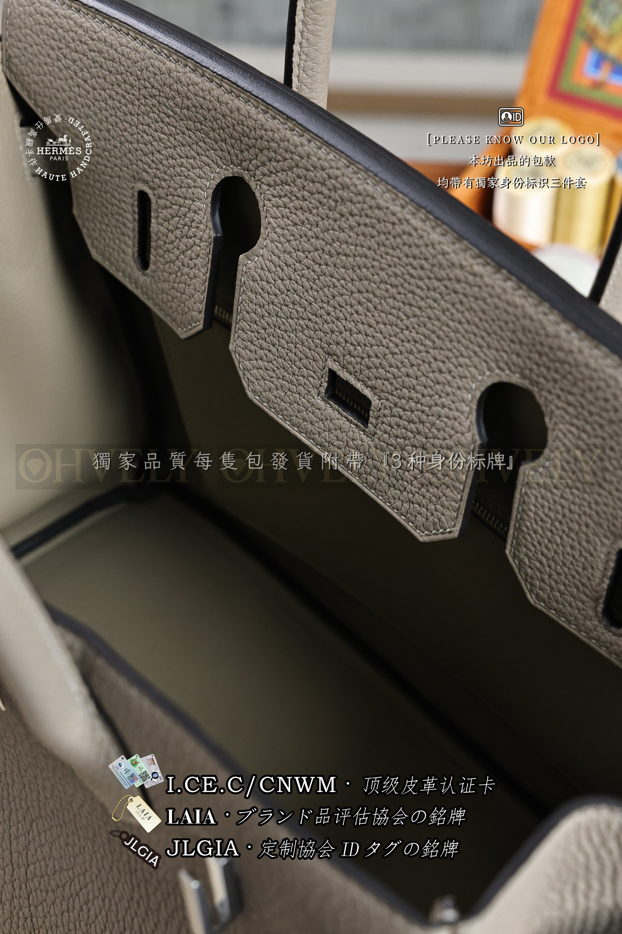 Hermès BIRKIN 𝟯𝟬 𝙂𝙧𝙞𝙨 𝘼𝙨𝙥𝙝𝙖𝙡𝙩𝙚 은장 상품 썸네일