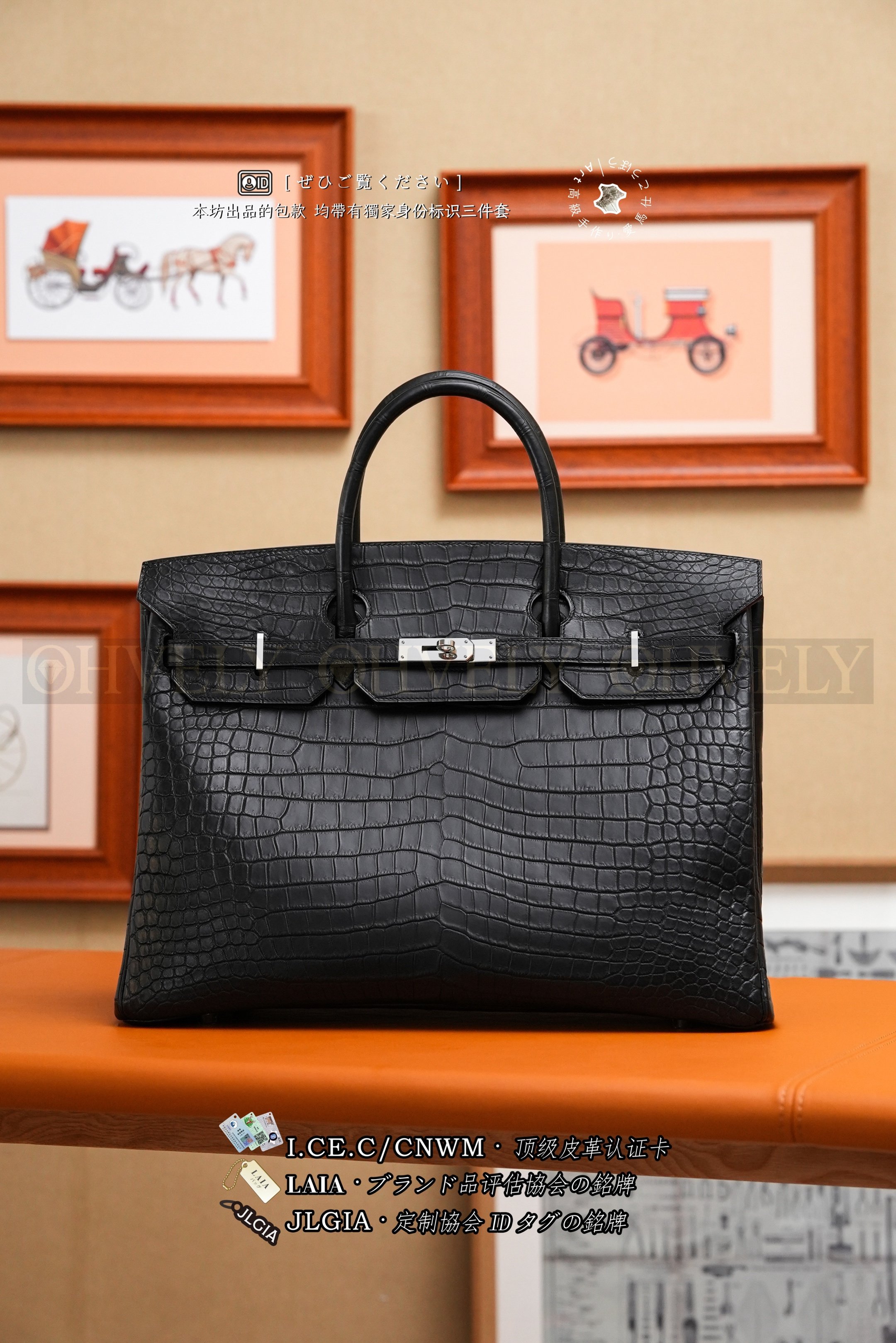 Hermès BIRKIN 𝟺𝟶 𝙽𝚘𝚒𝚛 𝙼𝚊𝚝𝚝𝚎 𝙿𝚘𝚛𝚘𝚜𝚞𝚜 은장 상품 썸네일