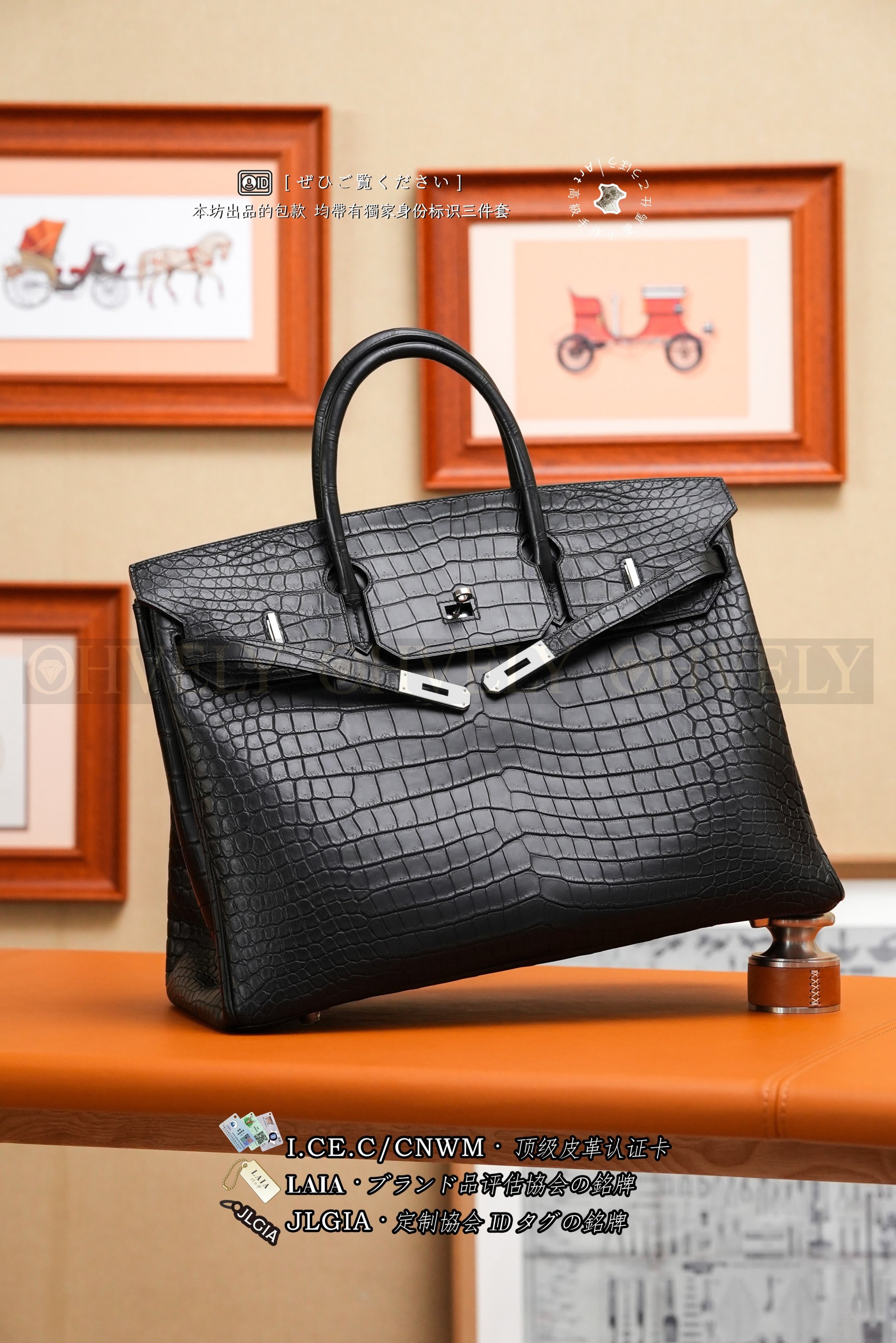 Hermès BIRKIN 𝟺𝟶 𝙽𝚘𝚒𝚛 𝙼𝚊𝚝𝚝𝚎 𝙿𝚘𝚛𝚘𝚜𝚞𝚜 은장 상품 썸네일