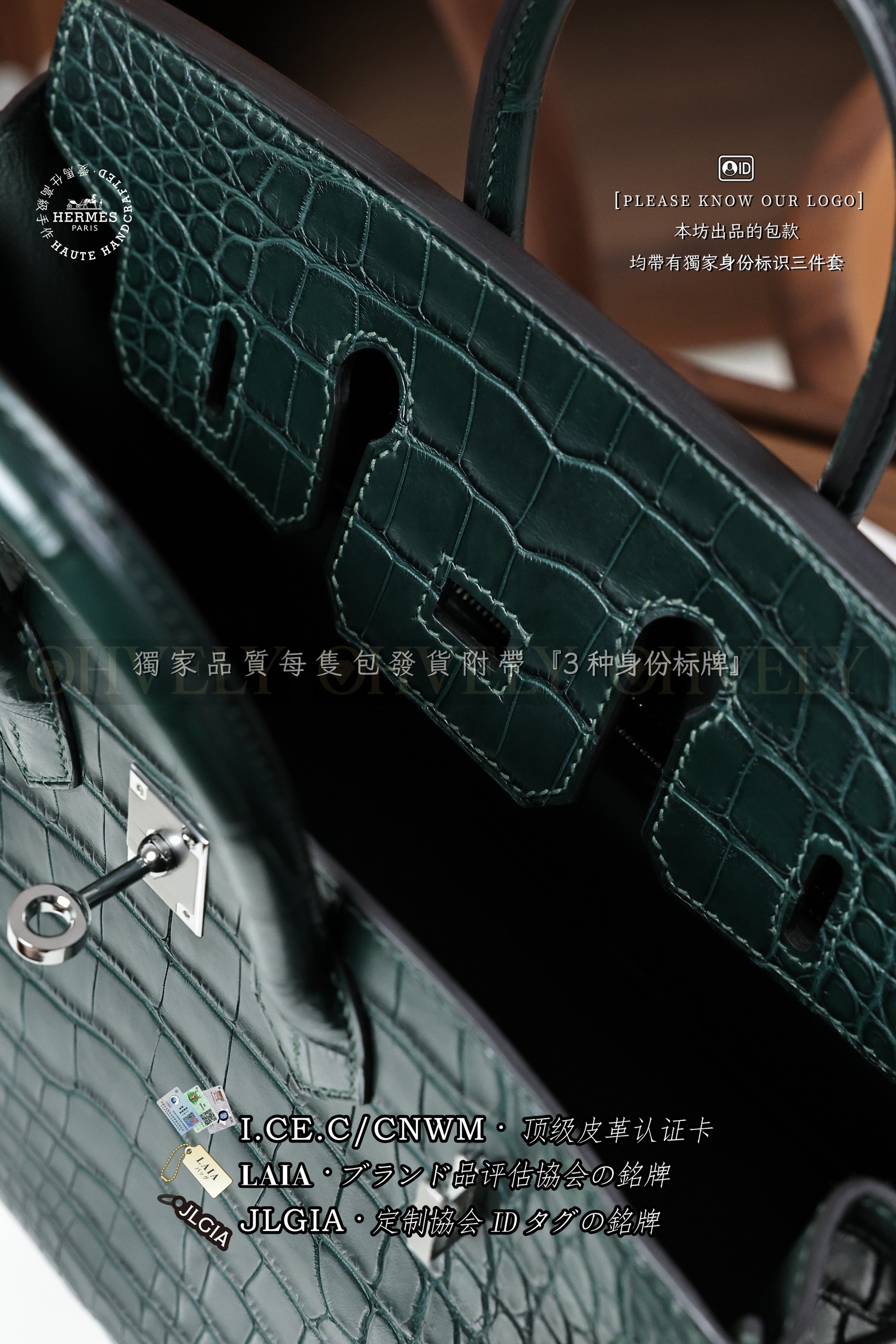 Hermès BIRKIN 𝟮𝟱 𝙑𝙚𝙧𝙩 𝘾𝙮𝙥𝙧𝙚𝙨 은장 상품 썸네일