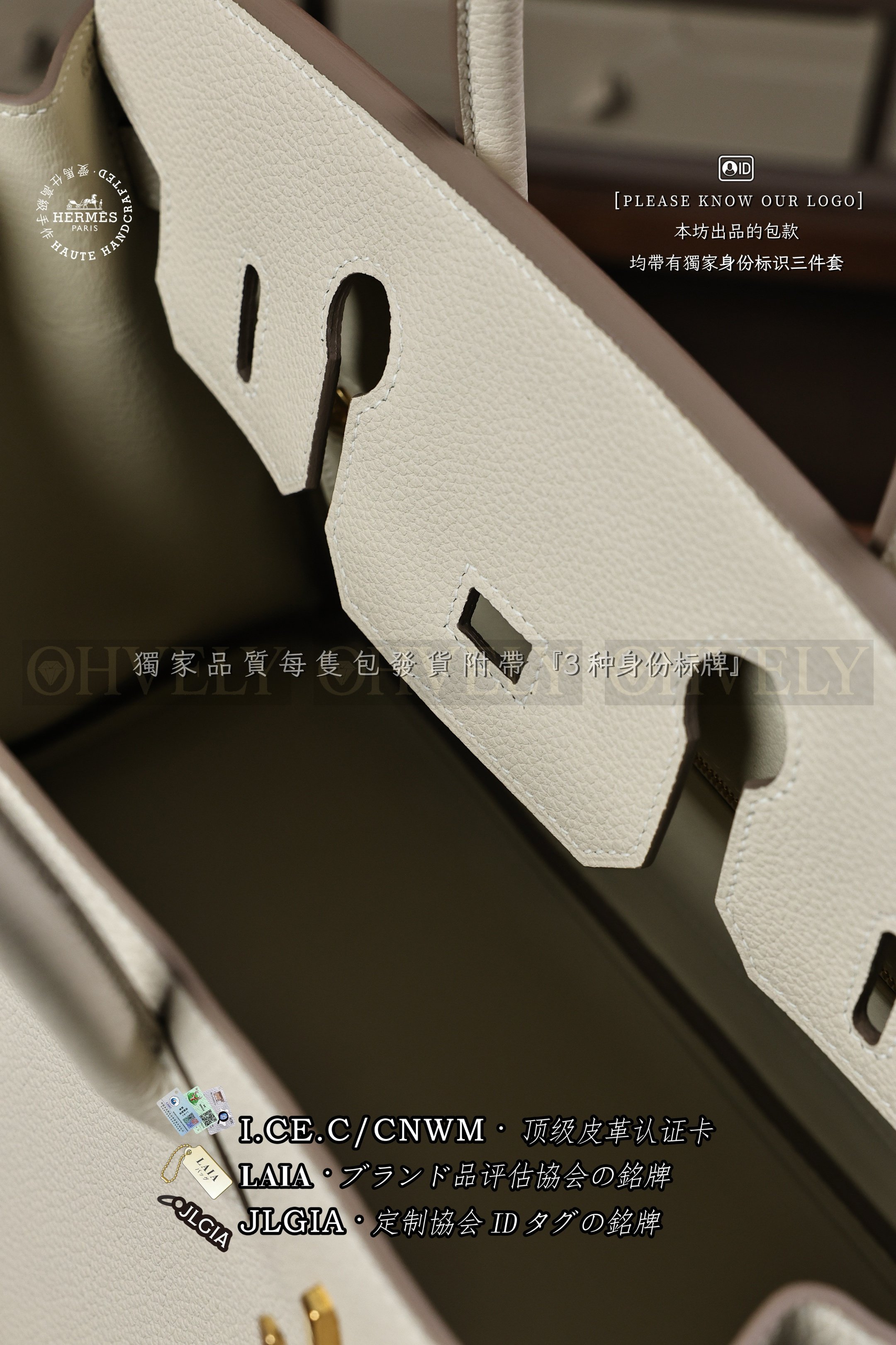 Hermès BIRKIN 𝟯𝟬 𝘾𝙧𝙖𝙞𝙚 금장 상품 썸네일
