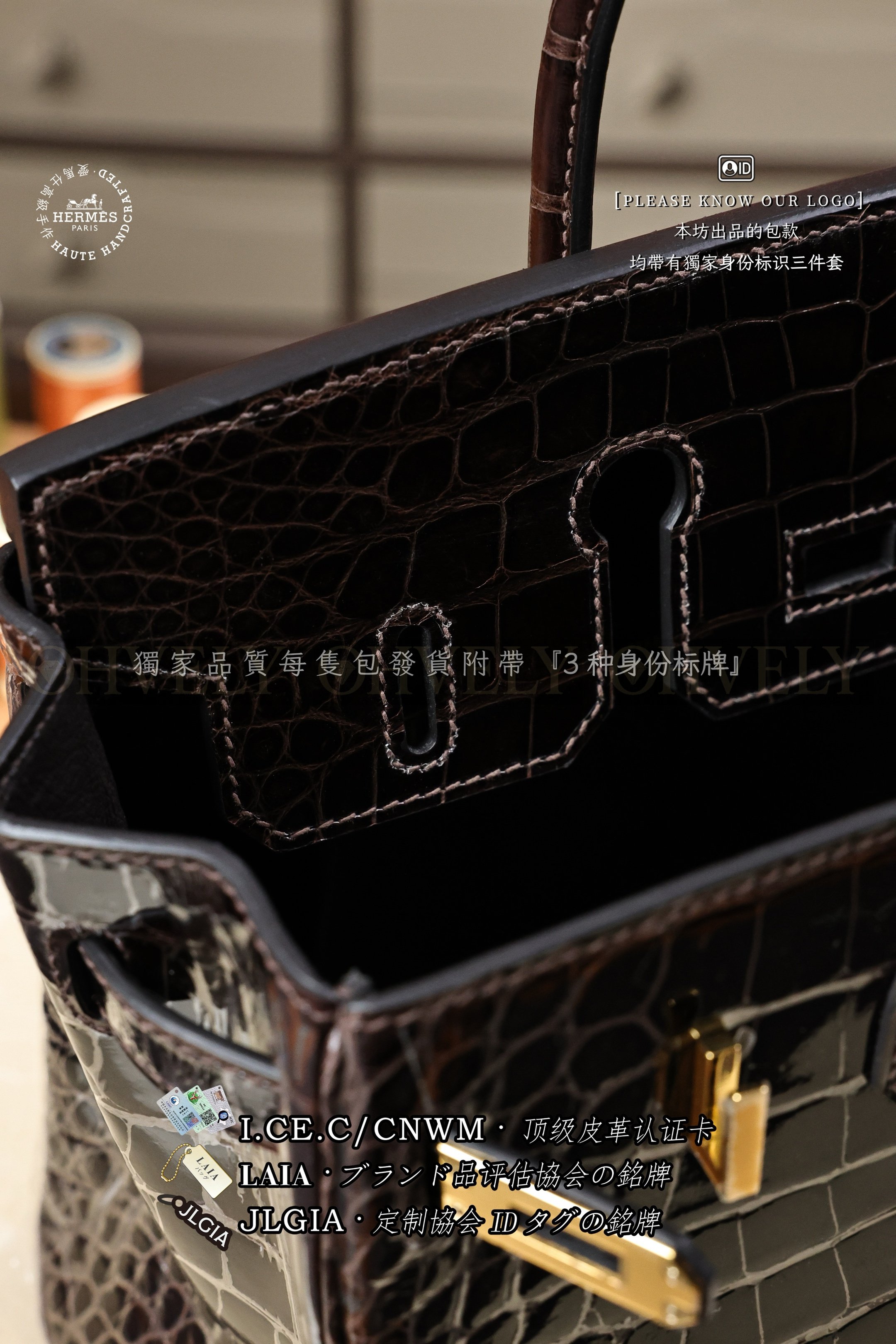 Hermès BIRKIN 𝟮𝟱 𝙈𝙖𝙘𝙖𝙨𝙨𝙖𝙧 금장 상품 썸네일