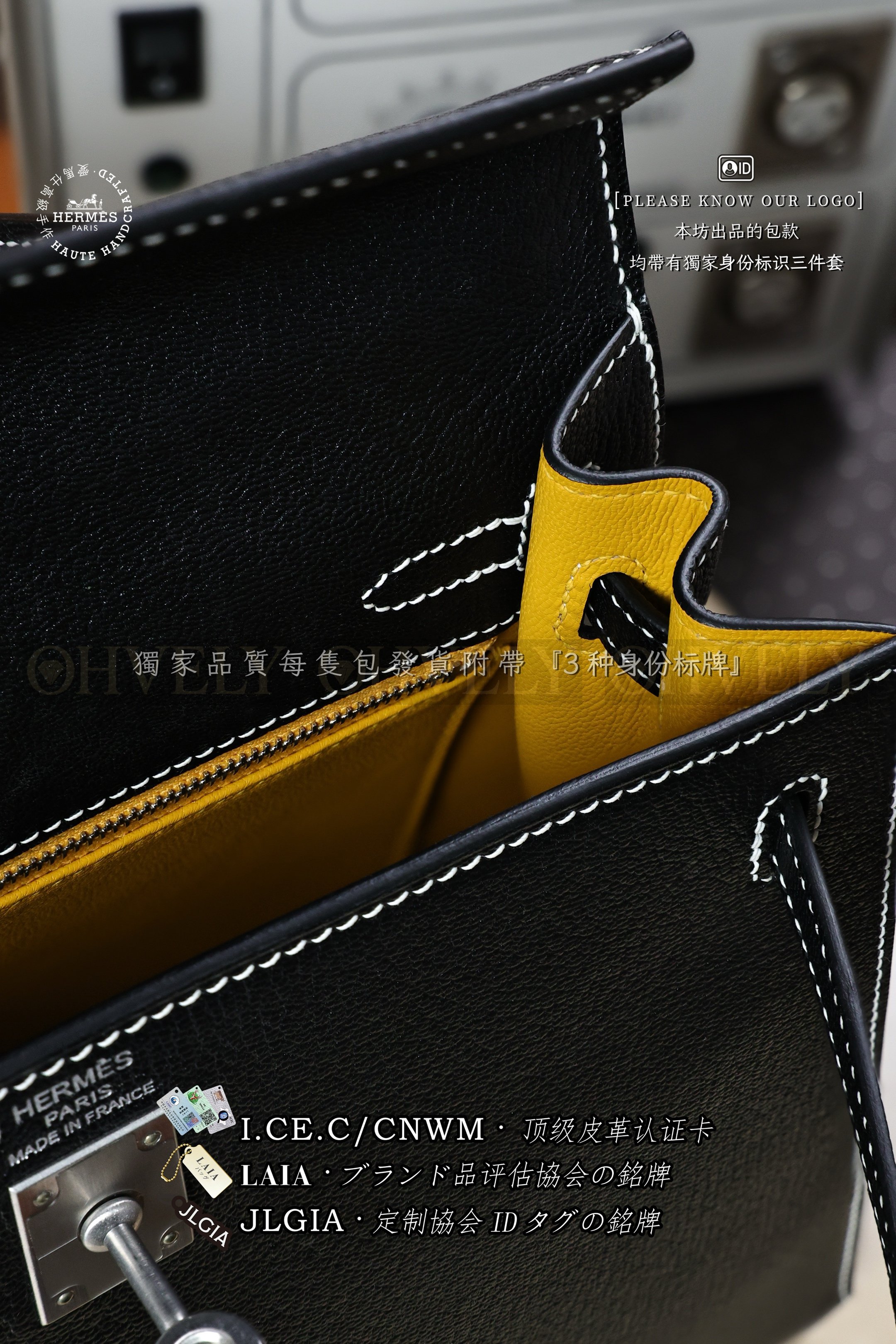 Hermès Kelly 𝟮𝟱 𝙉𝙤𝙞𝙧 은장 상품 썸네일