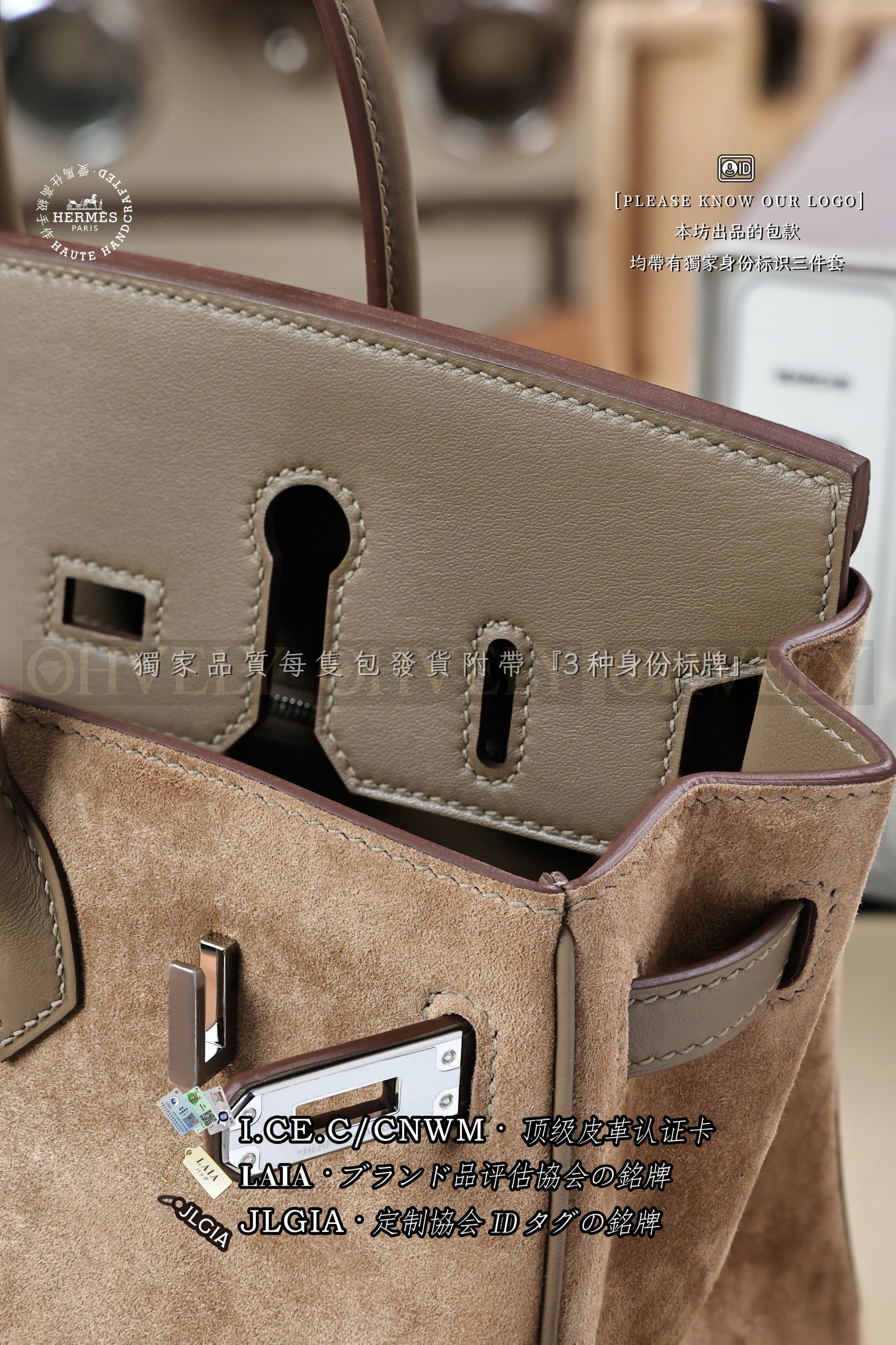 Hermès BIRKIN 𝟮𝟱 𝗘𝘁𝗼𝘂𝗽𝗲 은장 상품 썸네일
