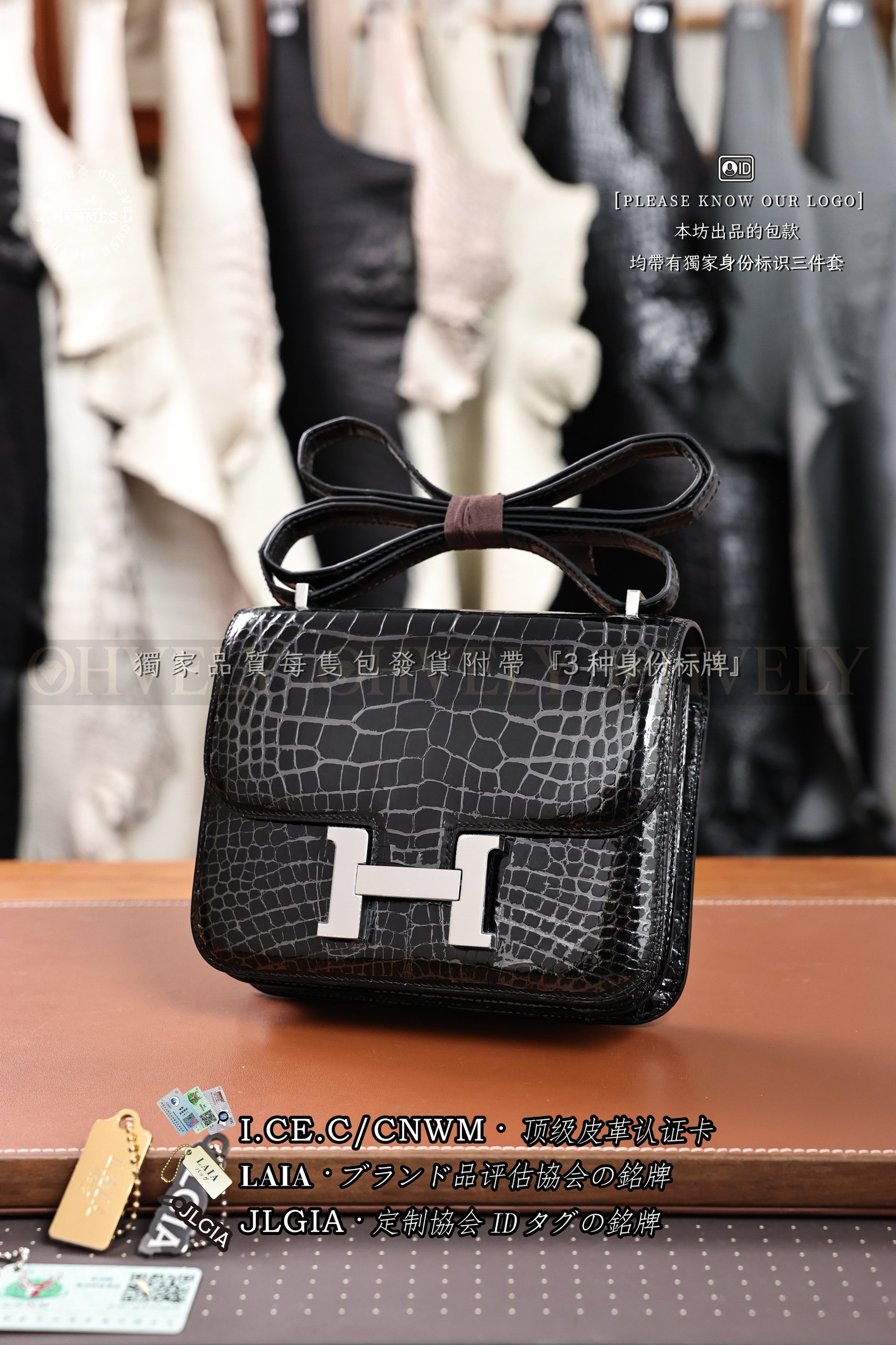 Hermès Constance 𝟷𝟿 𝙽𝚘𝚒𝚛 은장 상품 썸네일