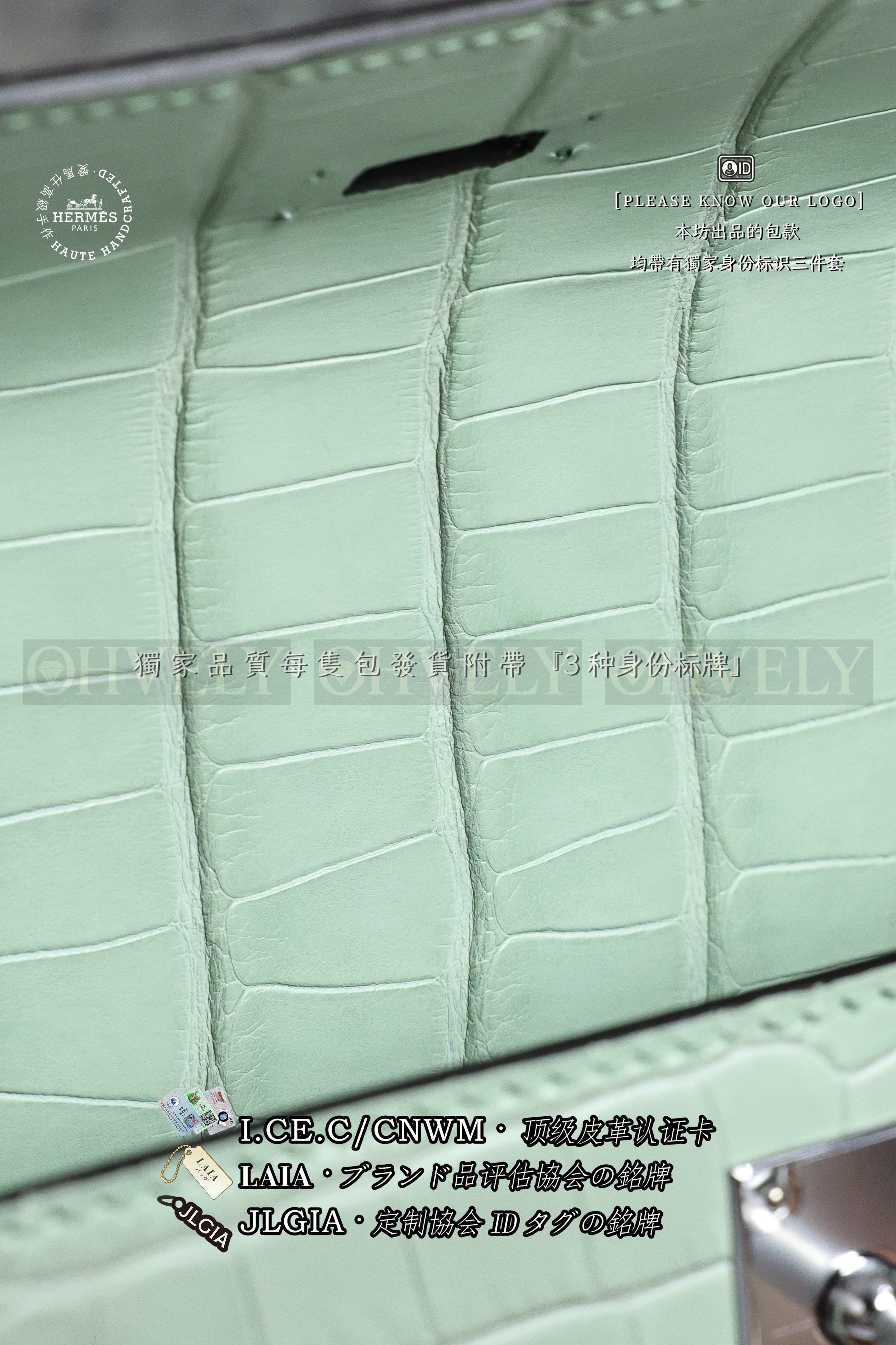 Hermès 𝙼𝚒𝚗𝚒 Kelly 𝙸 𝚅𝚎𝚛𝚝 𝚍'𝙴𝚊𝚞 은장 상품 썸네일