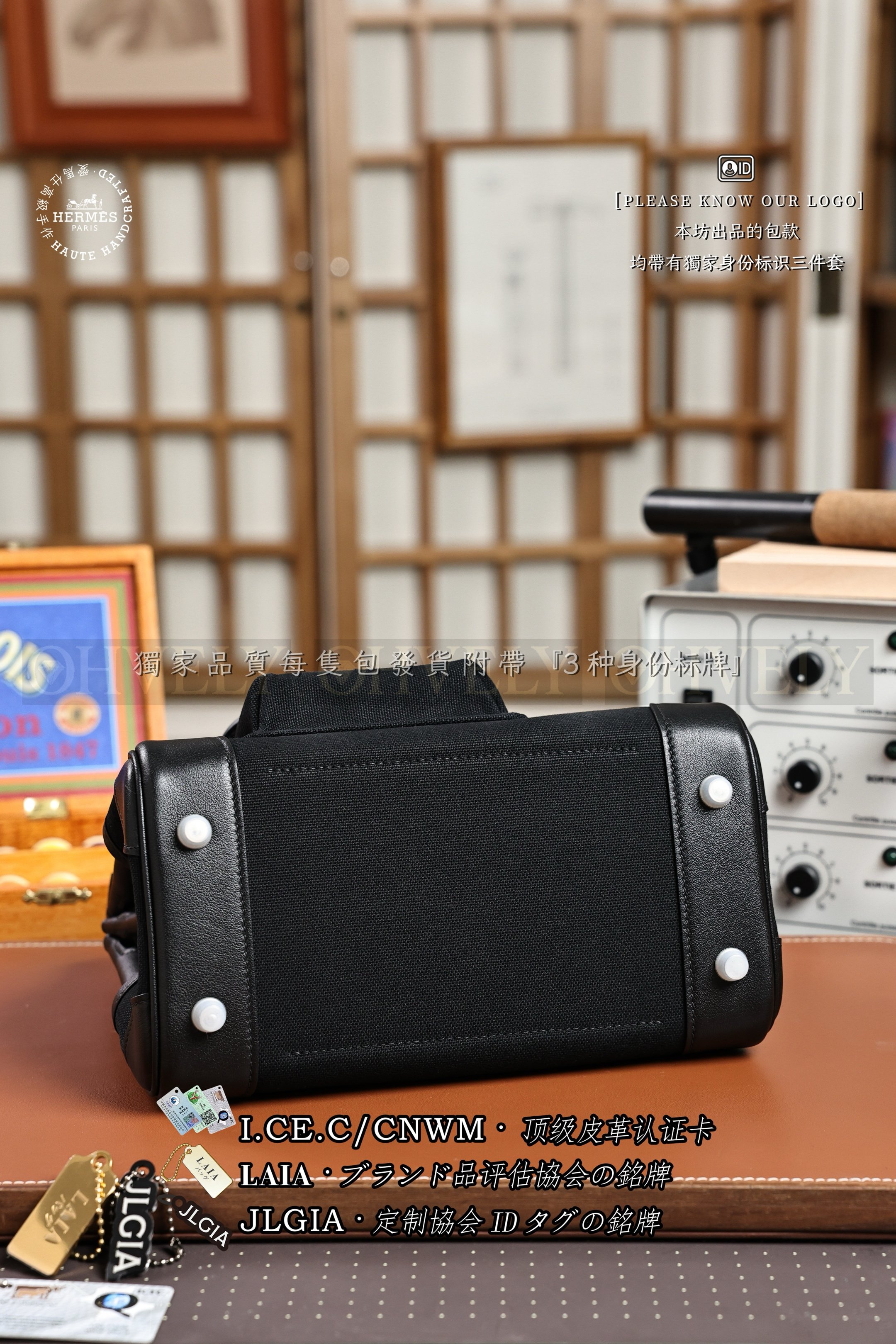 Hermès Birkin 𝙲𝚊𝚛𝚐𝚘𝟸𝟻 𝙽𝚘𝚒𝚛 은장 상품 썸네일