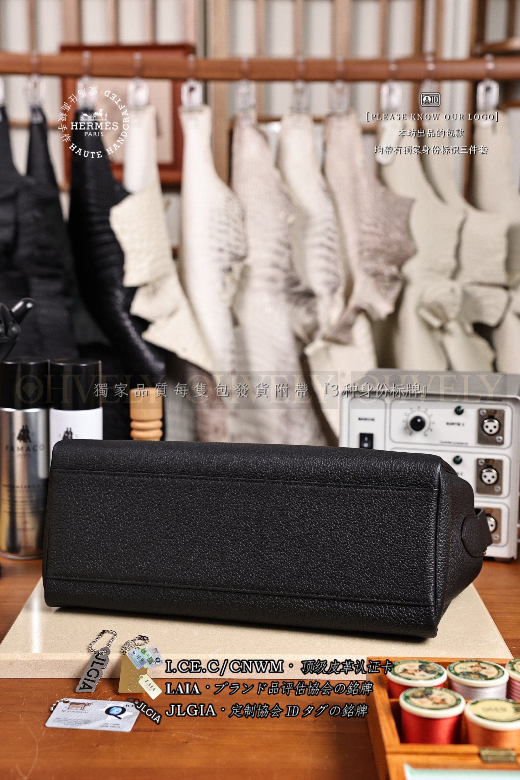 Hermès Kelly 𝑀𝑒𝑠𝑠𝑒𝑛𝑔𝑒𝑟 𝑁𝑜𝑖𝑟 은장 상품 썸네일
