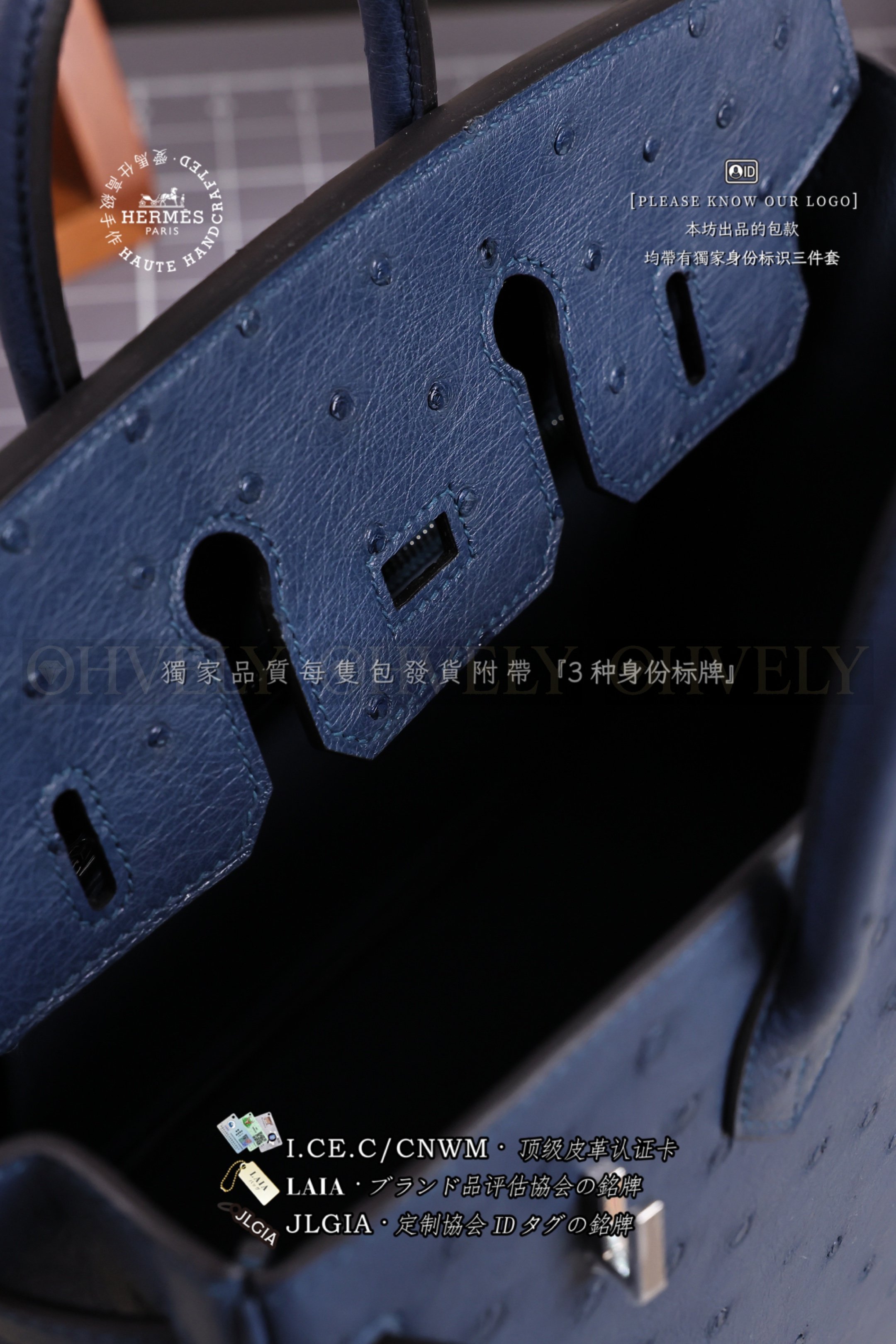 Hermès BIRKIN 𝟮𝟱 𝙊𝙎𝙏𝙍𝙄𝘾𝙃 𝙱𝚕𝚞𝚎 𝙸𝚛𝚒𝚜 은장 상품 썸네일