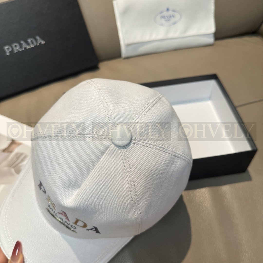 Prada 베이스볼 캡(화이트) 상품 썸네일