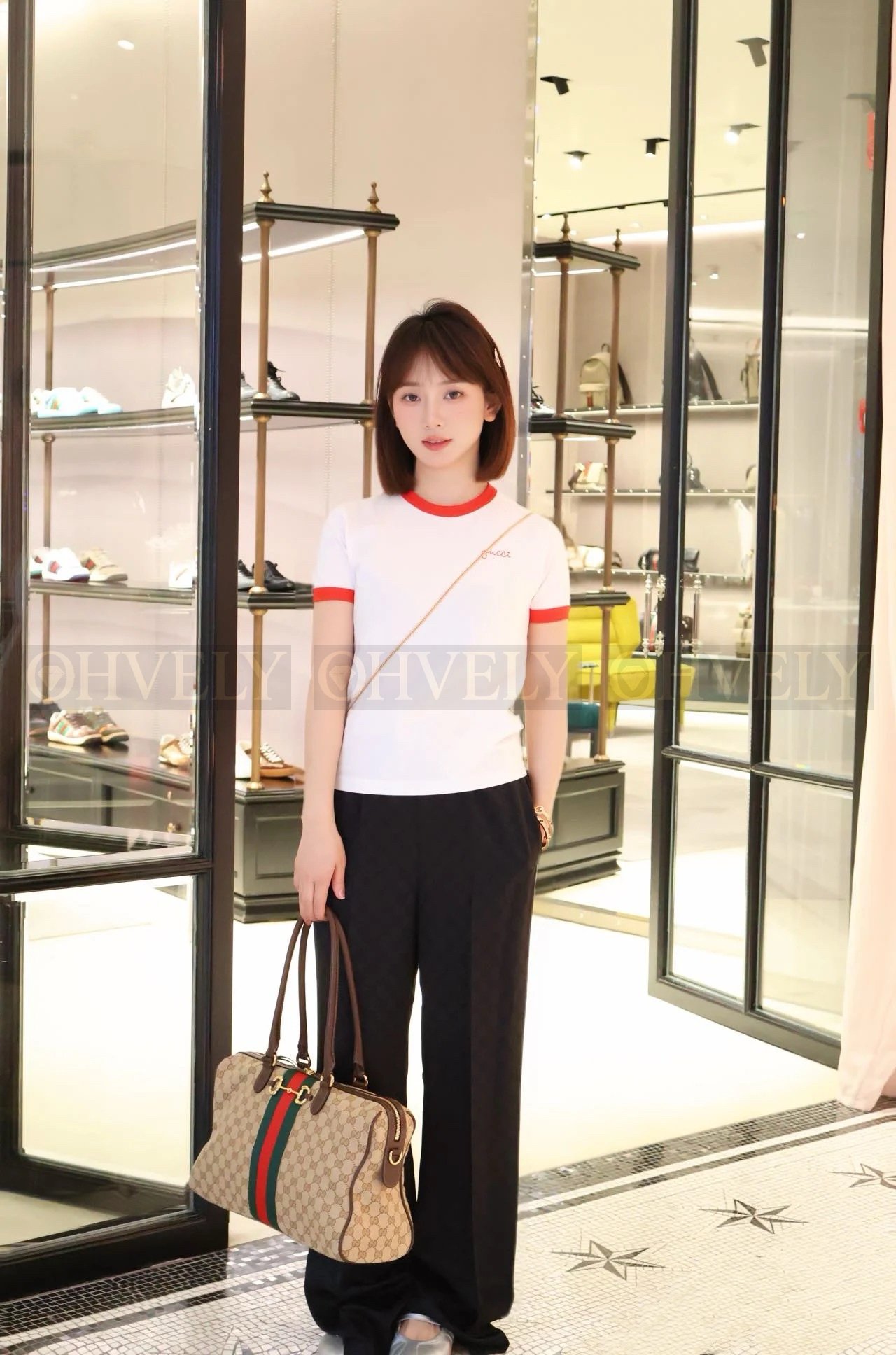 【 ZP버전 】 GUCCI 구찌 리도 프린트 코튼 저지 티셔츠 상품 썸네일