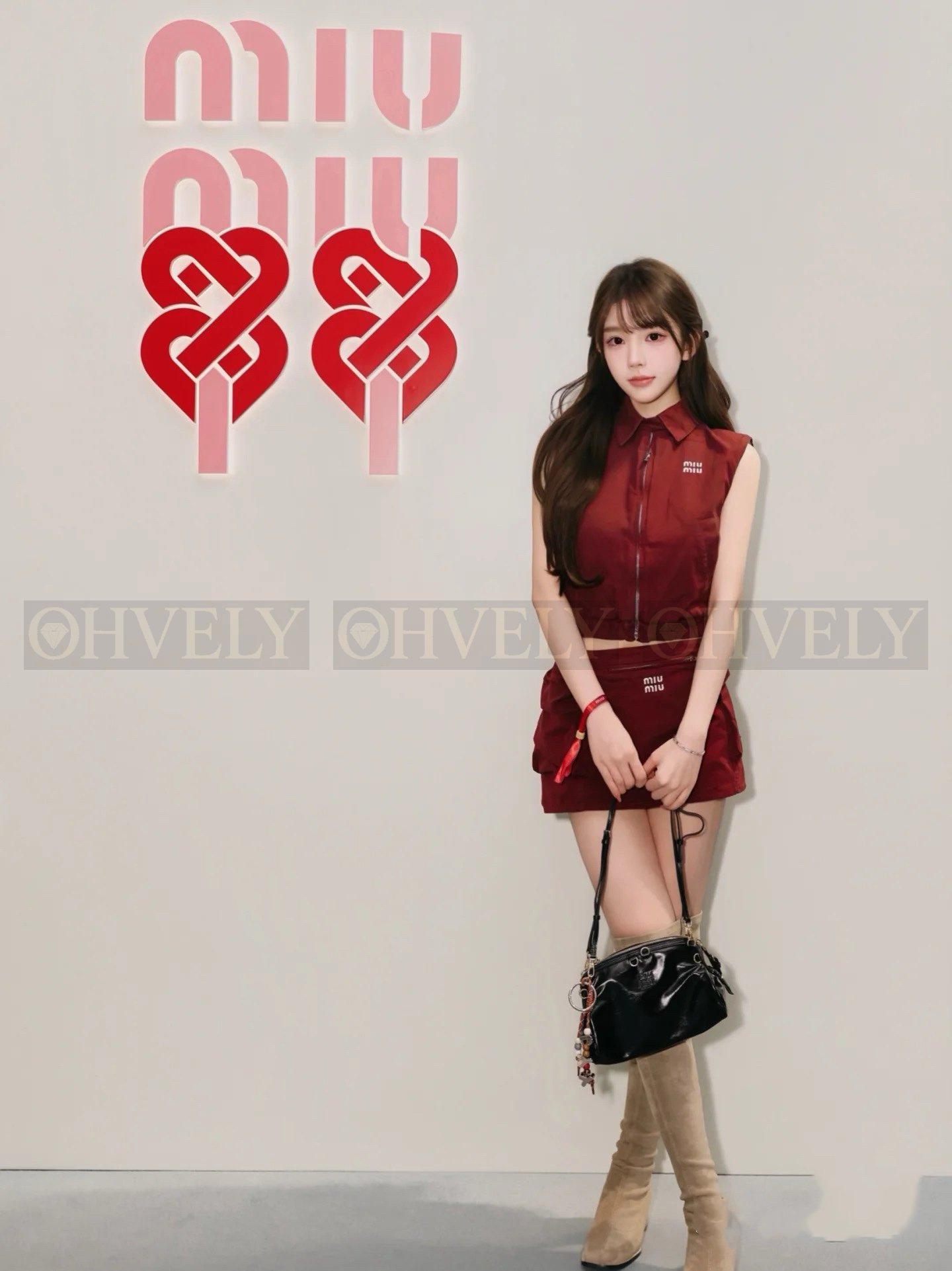 【 ZP버전 】 MIUMIU 로고 자수 지퍼업 베스트 상품 썸네일