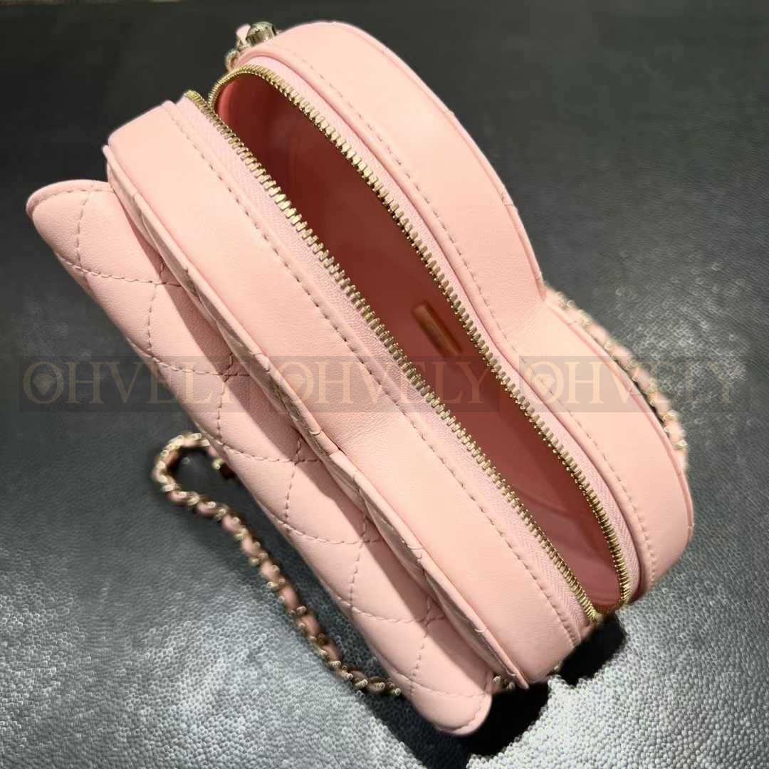 Chanel 하트백 라이트핑크 램스킨 골드메탈 상품 썸네일