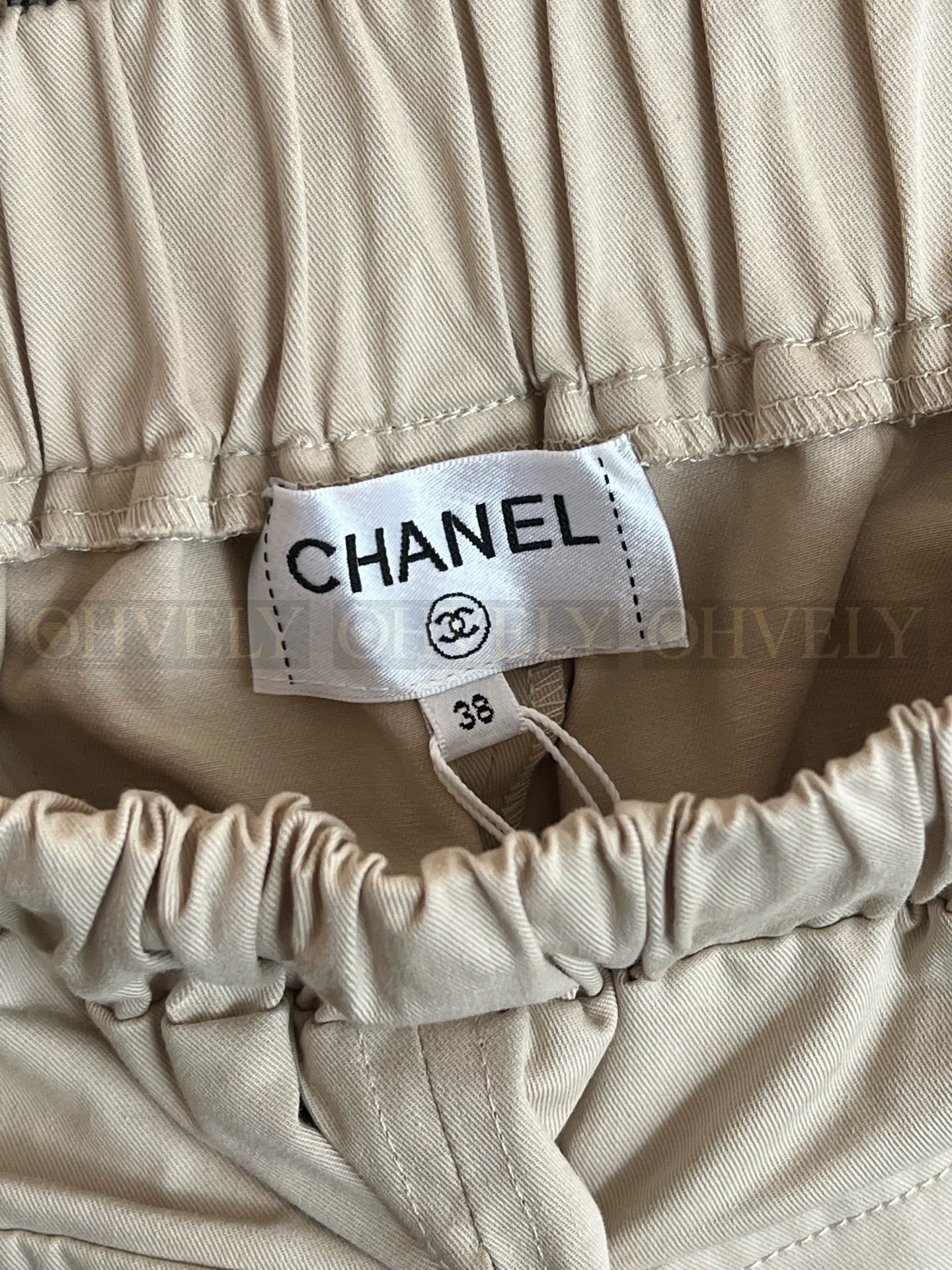 【 ZP버전 】 CHANEL 샤넬 개버딘 포켓 버튼 하이웨스트 숏팬츠 상품 썸네일