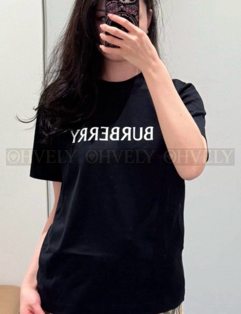 【 ZP버전 】BURBERRY 버버리 로고 프린트 코튼 티셔츠 상품 썸네일