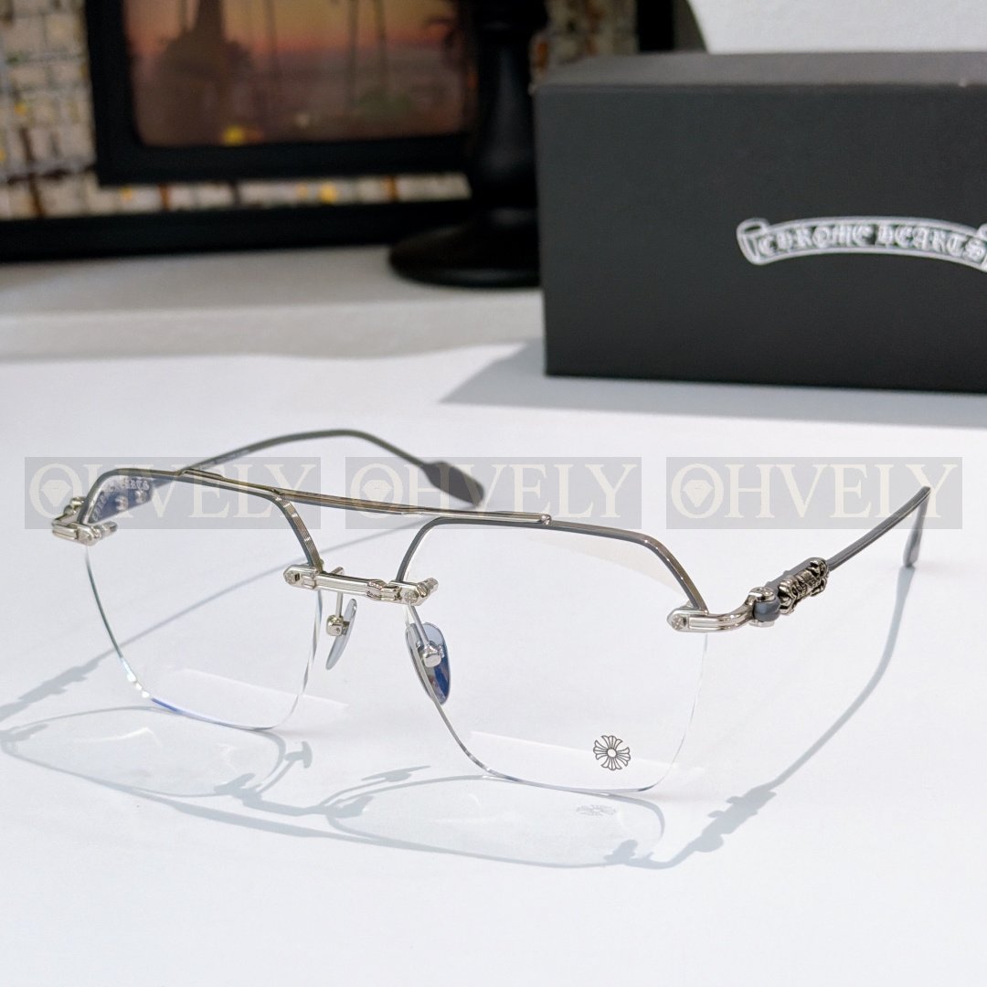 CHROME HEARTS 크롬하츠 플루이드 투브릿지 무테 안경 상품 썸네일
