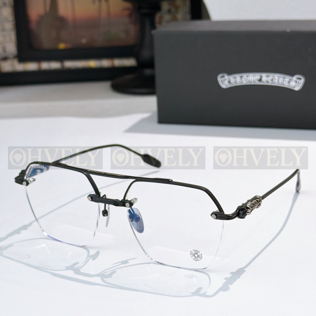 CHROME HEARTS 크롬하츠 플루이드 투브릿지 무테 안경 상품 썸네일