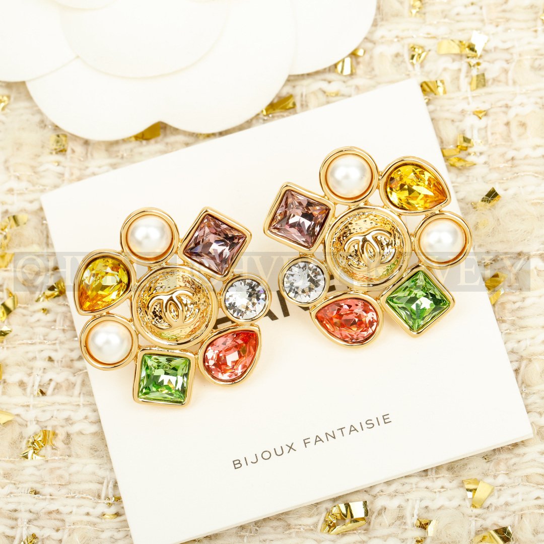 샤넬 CHANEL 멀티 컬러 스톤 이어링 (BIJOUX FANTAISIE 라인) 상품 썸네일