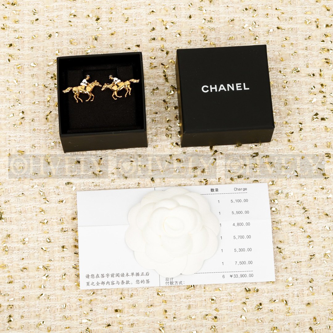 샤넬 CHANEL 샤넬 호스 & 조키 스터드 이어링 상품 썸네일
