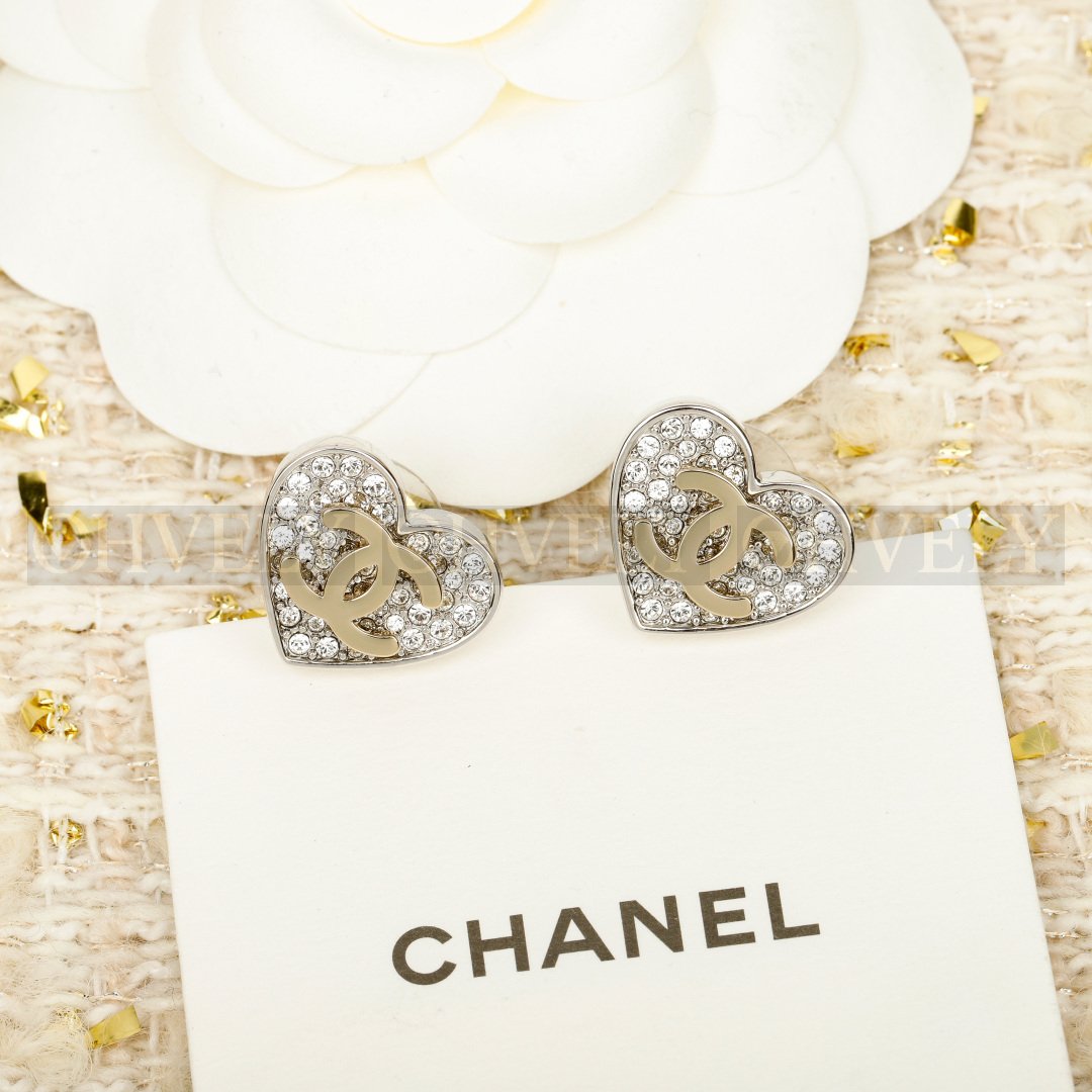 샤넬 CHANEL 하트 크리스탈 이어링 상품 썸네일